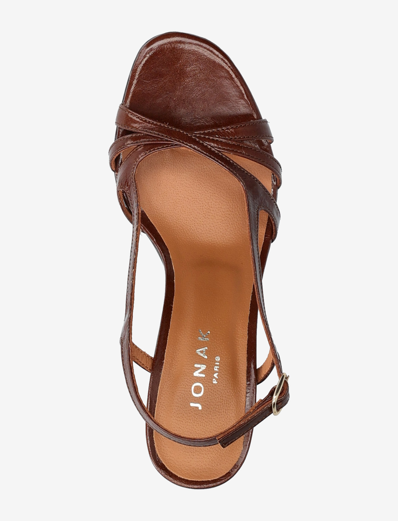 Jonak Paris - 088-VAIANA CUIR BRILLANT - sandaletter - marron - 4