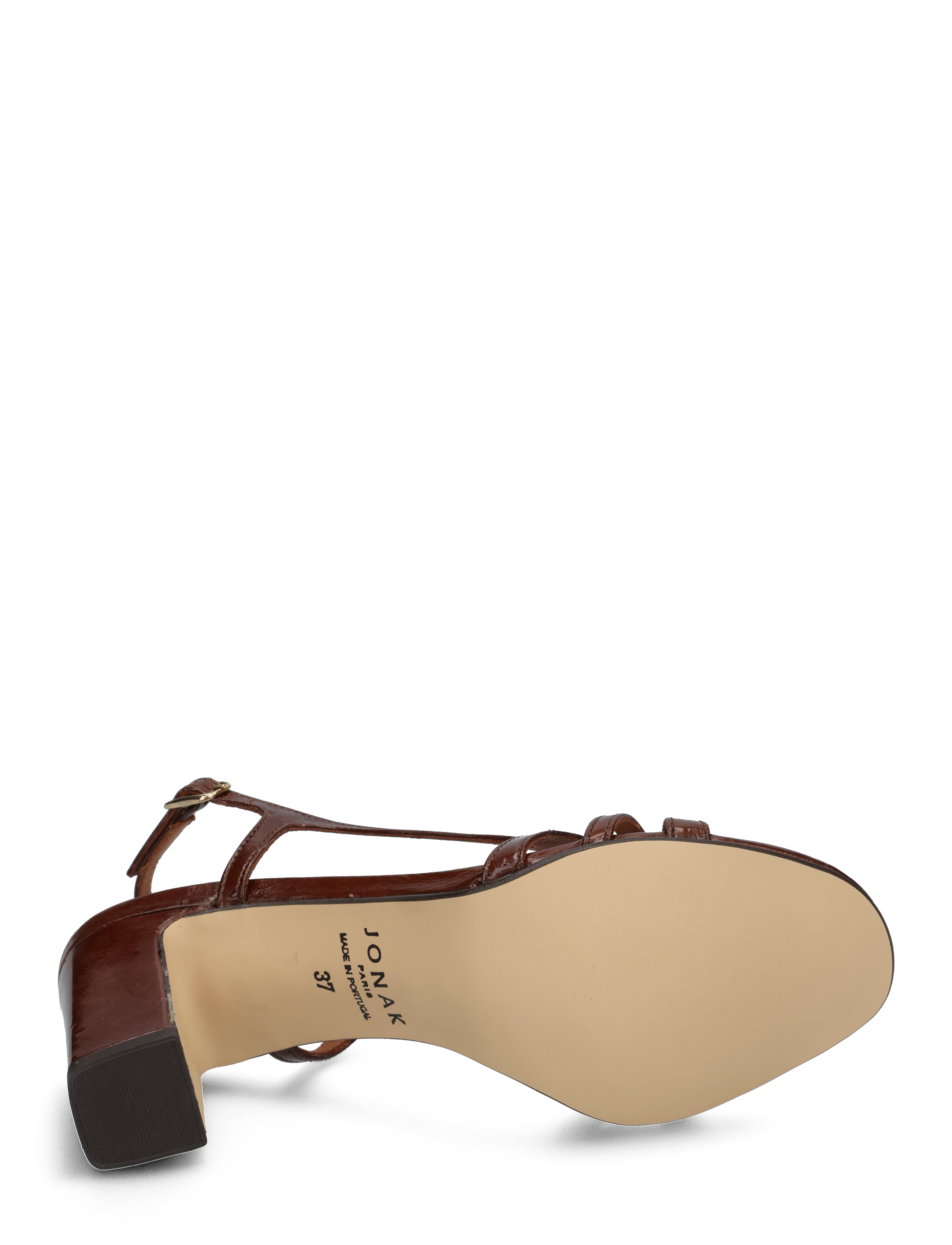 Jonak Paris - 088-VAIANA CUIR BRILLANT - sandaler med hæl - marron - 5