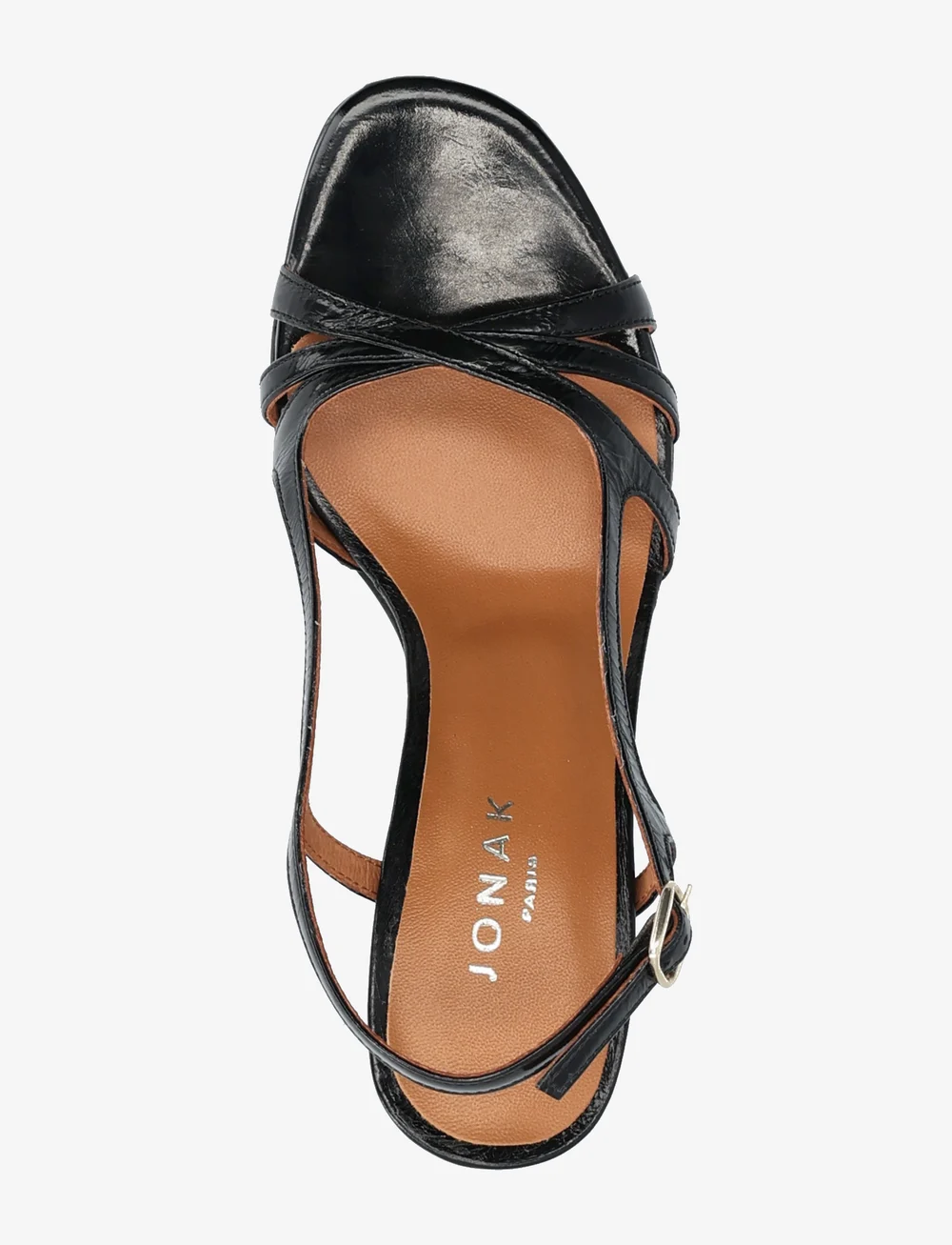 Jonak Paris - 088-VAIANA CUIR BRILLANT - augstpapēžu sandales - noir - 4