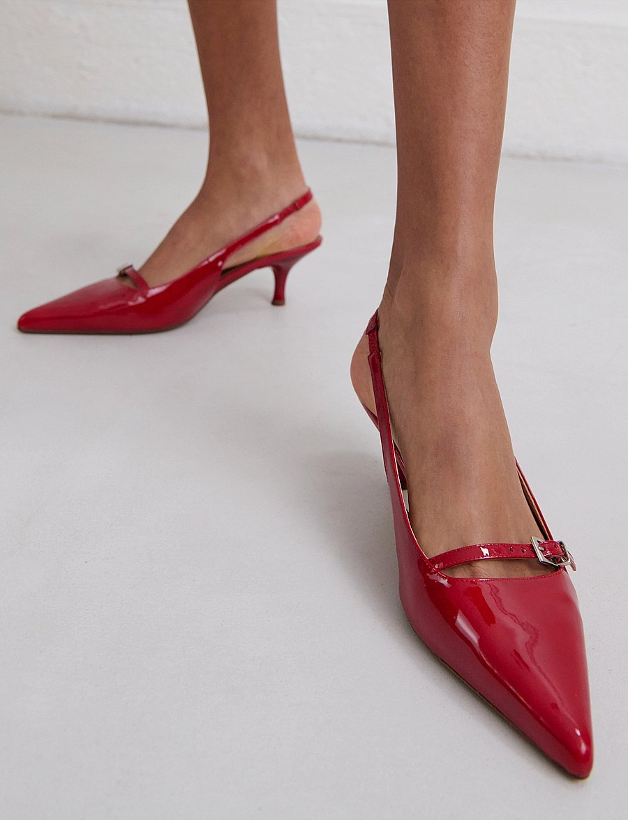Jonak Paris - 264-DAMOISELLE VERNIS - kontsaga slingback-kingad - rouge - 0