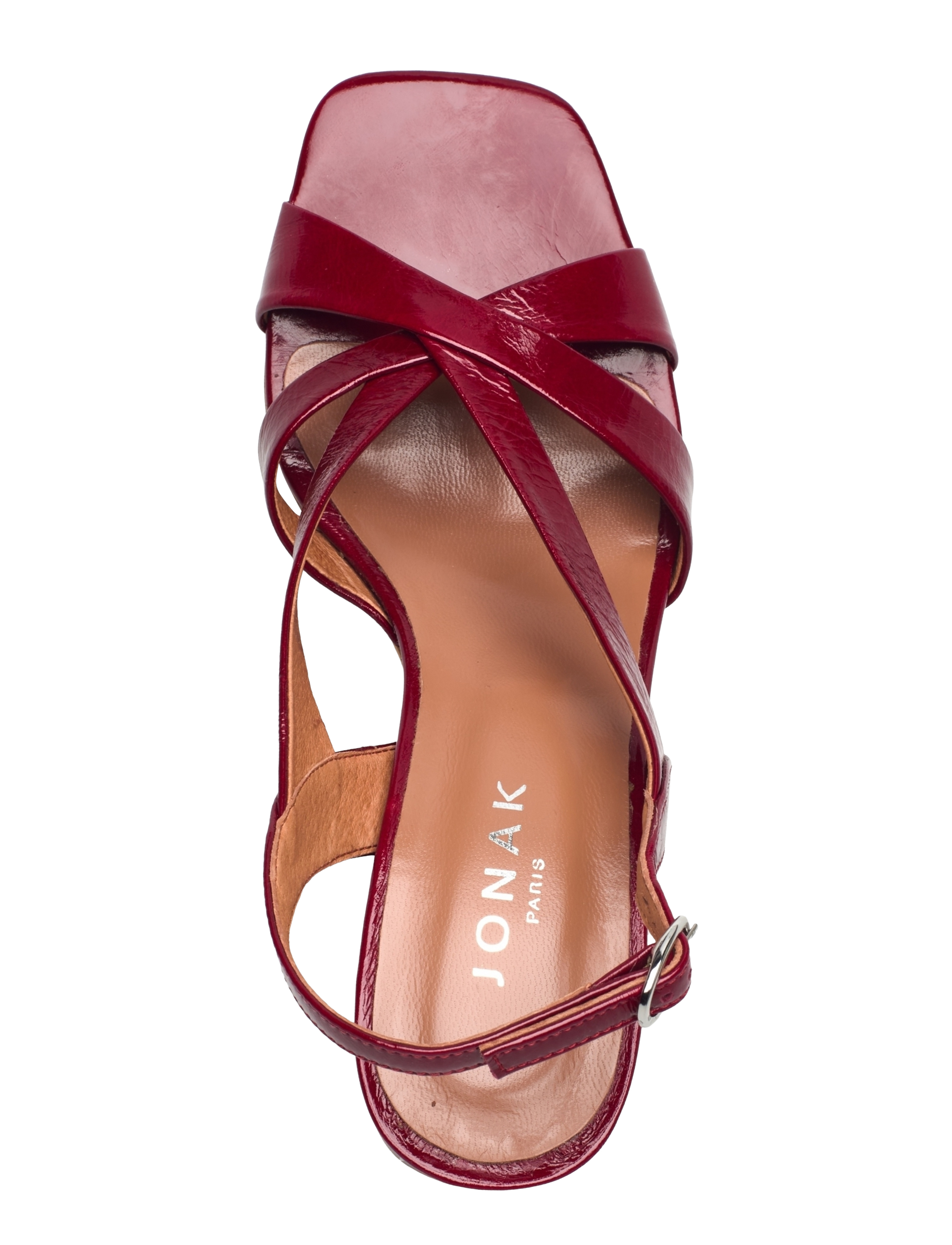 Jonak Paris - 088-VANITY CUIR BRILLANT - festmode zu outlet-preisen - rouge carmin - 4