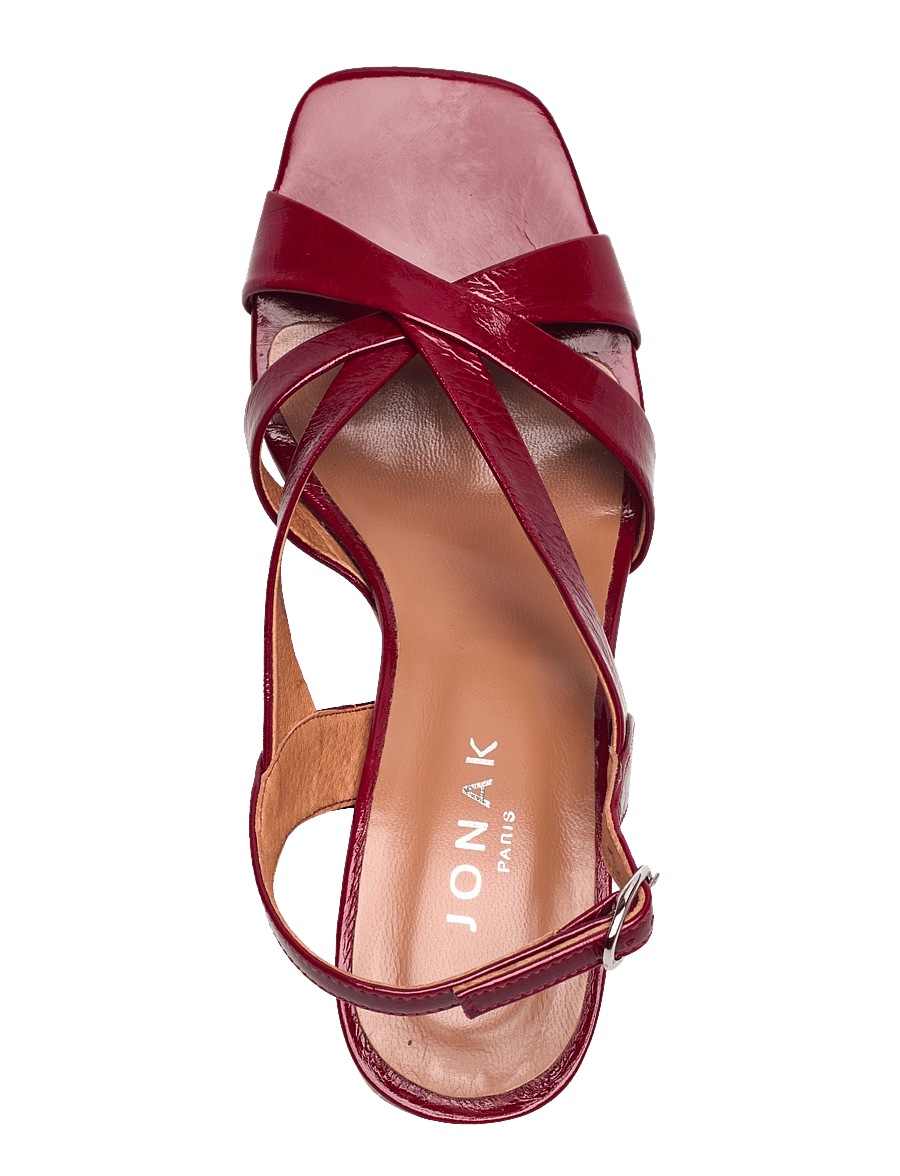 Jonak Paris - 088-VANITY CUIR BRILLANT - sandaletten - rouge carmin - 4