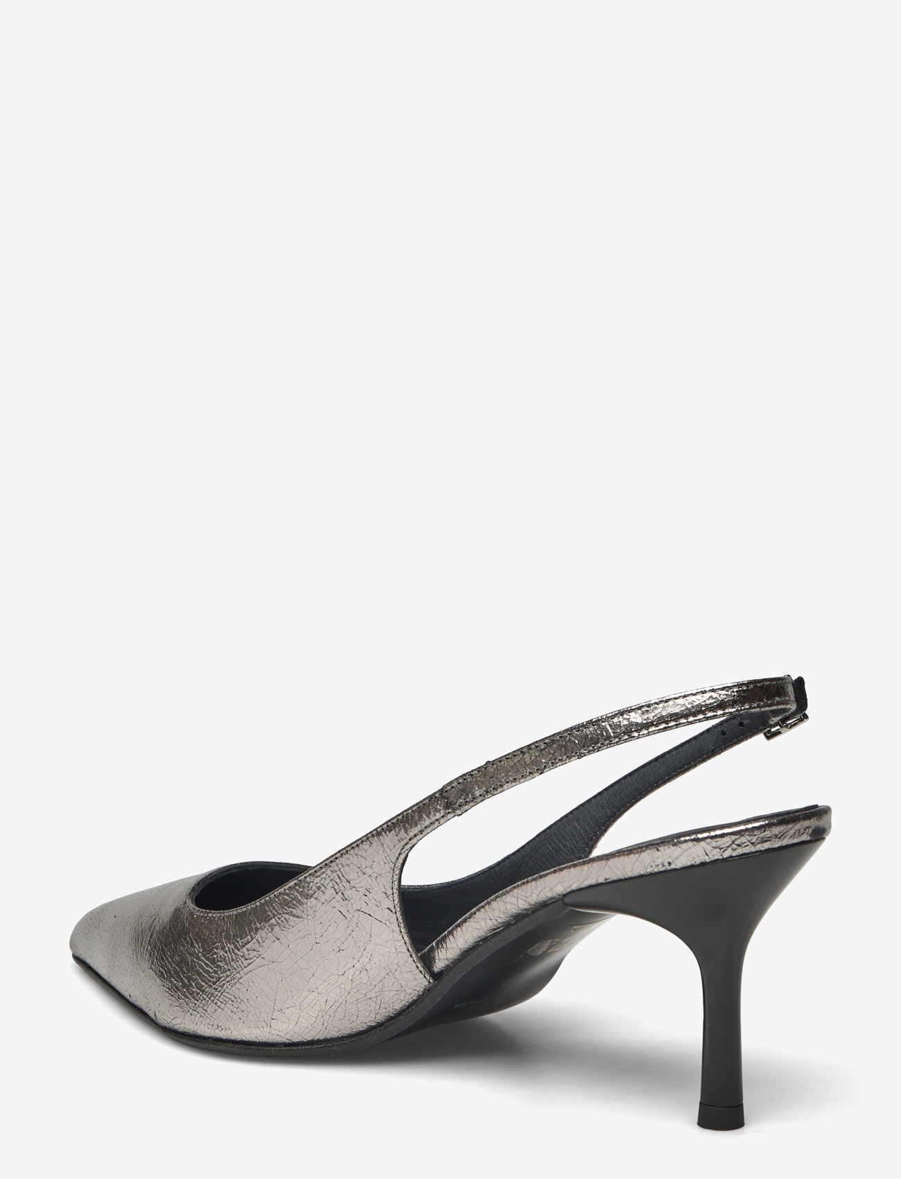 Jonak Paris - 264-DIAMANTUS CUIR METALLISE - högklackade slingbacks - argent foncÉ - 3
