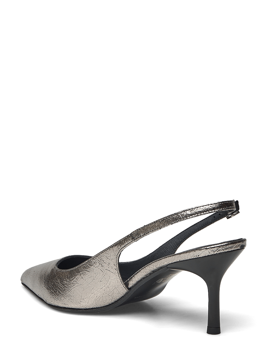 Jonak Paris - 264-DIAMANTUS CUIR METALLISE - slingbacks mit absatz - argent foncÉ - 3
