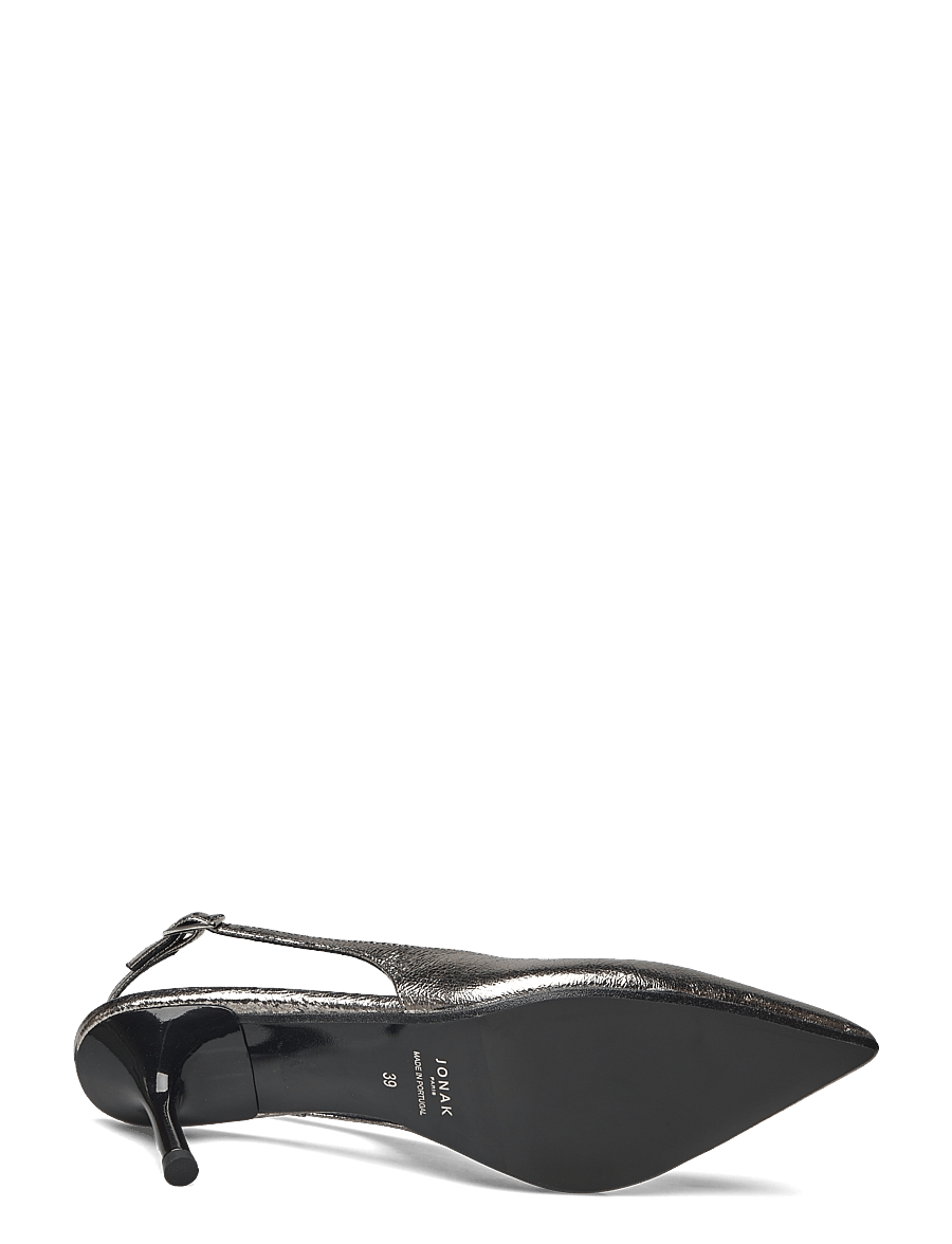 Jonak Paris - 264-DIAMANTUS CUIR METALLISE - slingbacks mit absatz - argent foncÉ - 5
