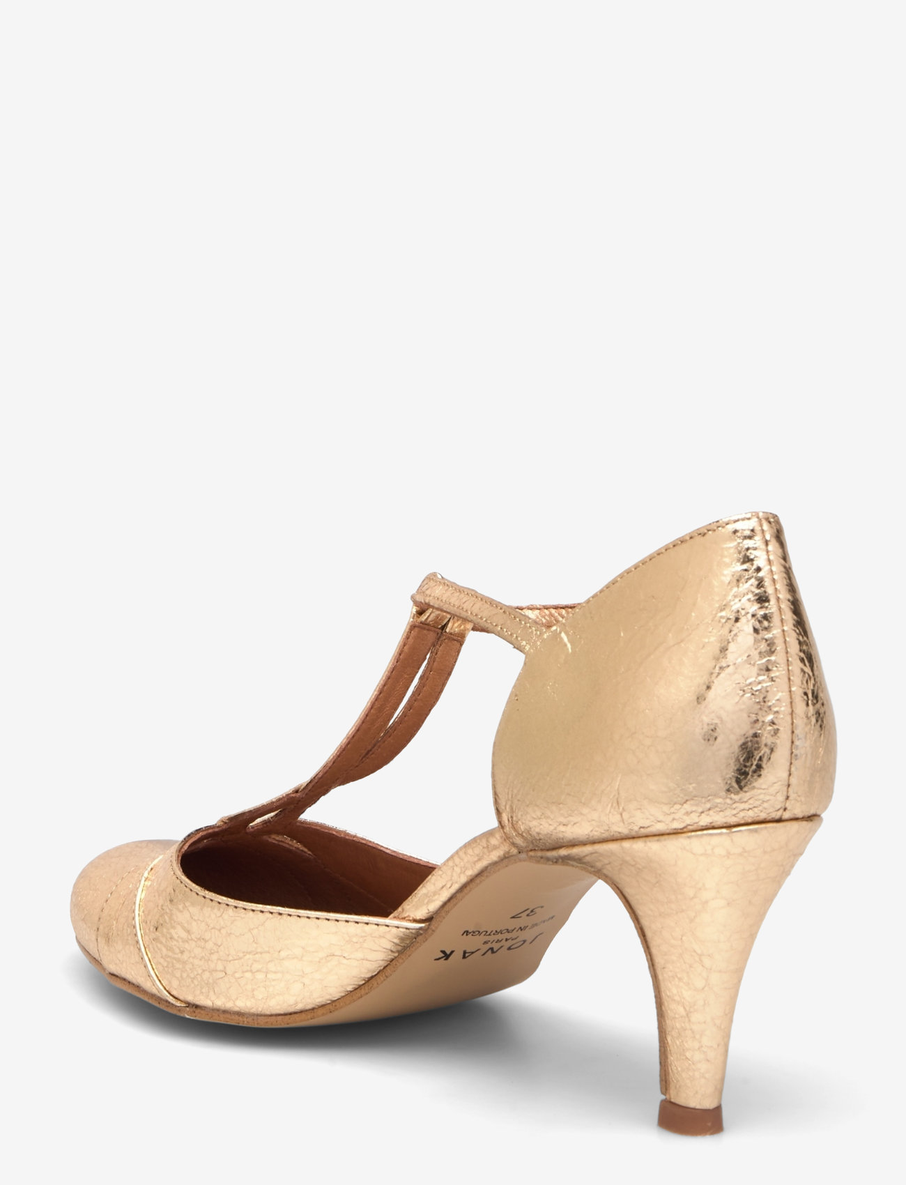 Jonak Paris - 088-VERMEIL CUIR CRAQUELE - lahtised kontsakingad - or - 2