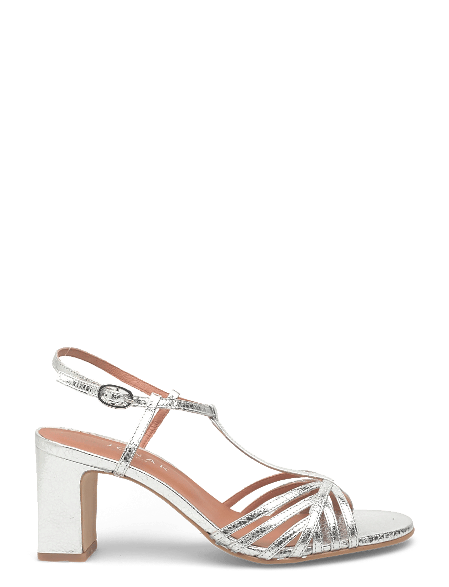 Jonak Paris - 088-VOLIA CUIR CRAQUELE - kontsaga sandaalid - argent - 1