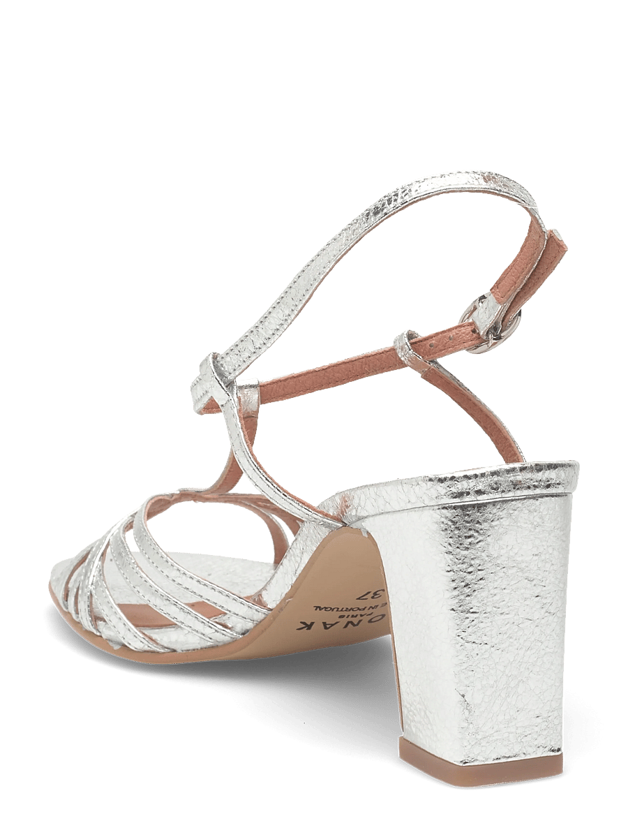 Jonak Paris - 088-VOLIA CUIR CRAQUELE - kontsaga sandaalid - argent - 2