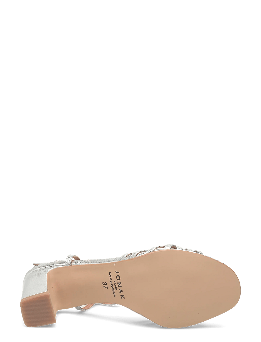 Jonak Paris - 088-VOLIA CUIR CRAQUELE - kontsaga sandaalid - argent - 4