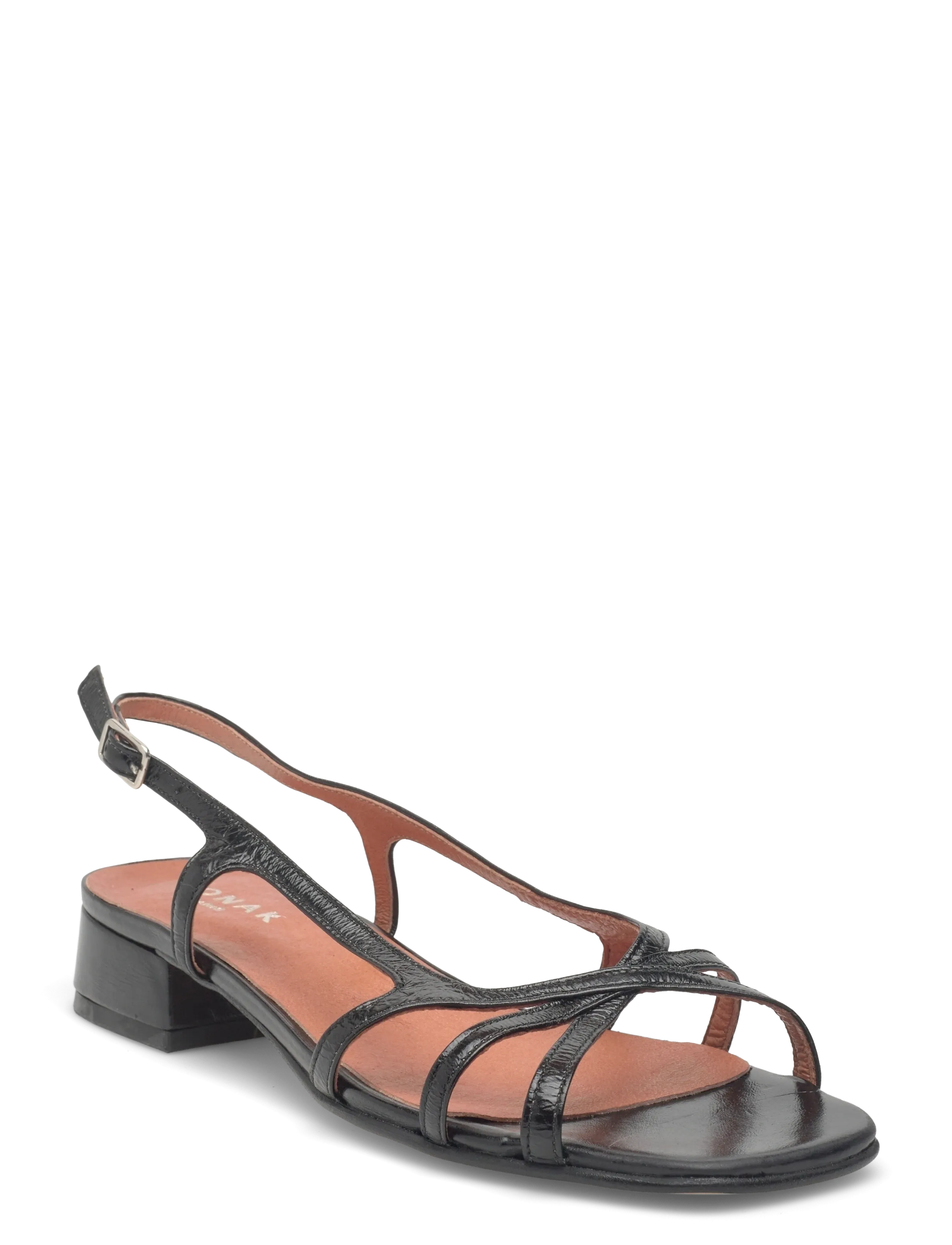 Jonak Paris 225-ARGOS CUIR BRILLANT - Flat sandals - NOIR / black