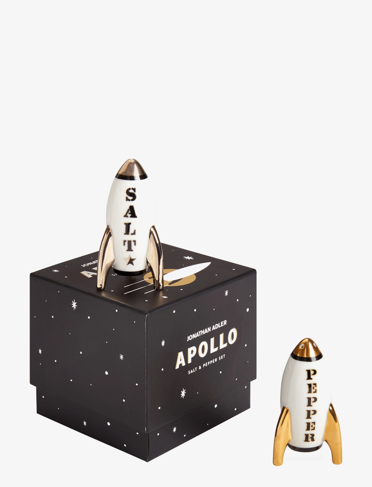 Jonathan Adler Apollo S&P, One Size, White, Kværne > Salt- Og Peberbøsser, Unisex