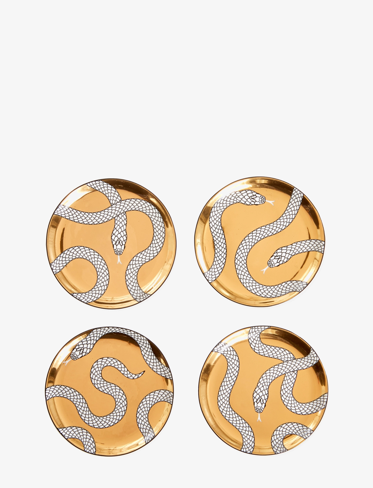 Jonathan Adler Eden Coasters, Coaster, Guld, Str: ONE SIZE