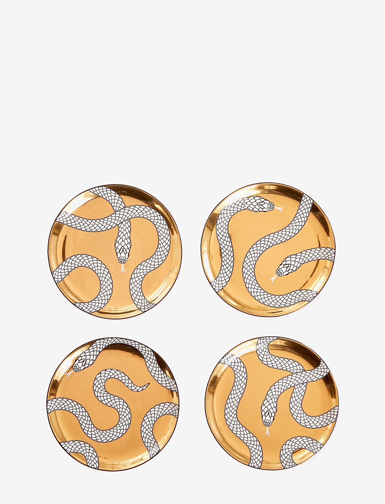 Jonathan Adler - Eden Coasters - köp efter pris - gold/black/white - 0