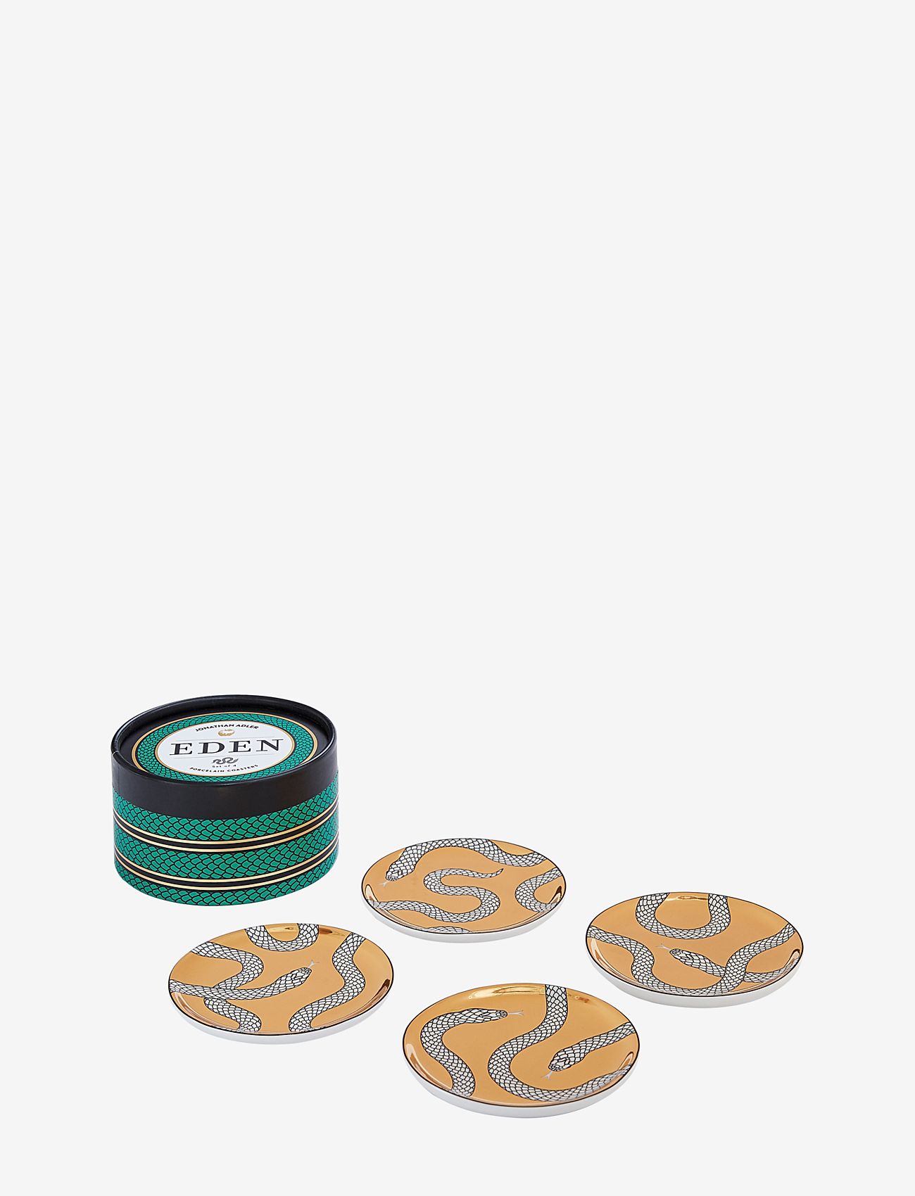 Jonathan Adler - Eden Coasters - köp efter pris - gold/black/white - 1