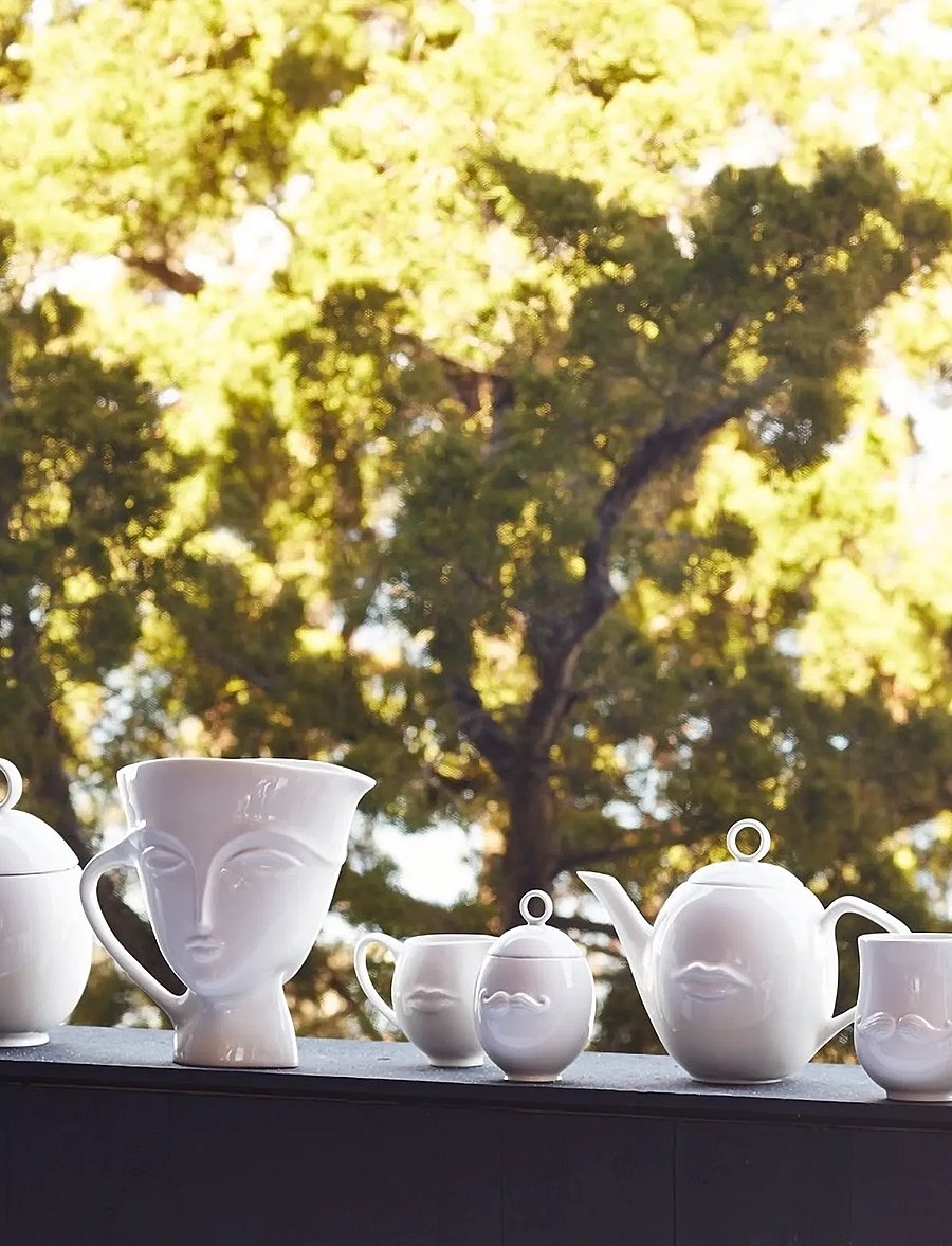 Jonathan Adler - Muse Serving Bowl - brokastu bļodas - white - 2