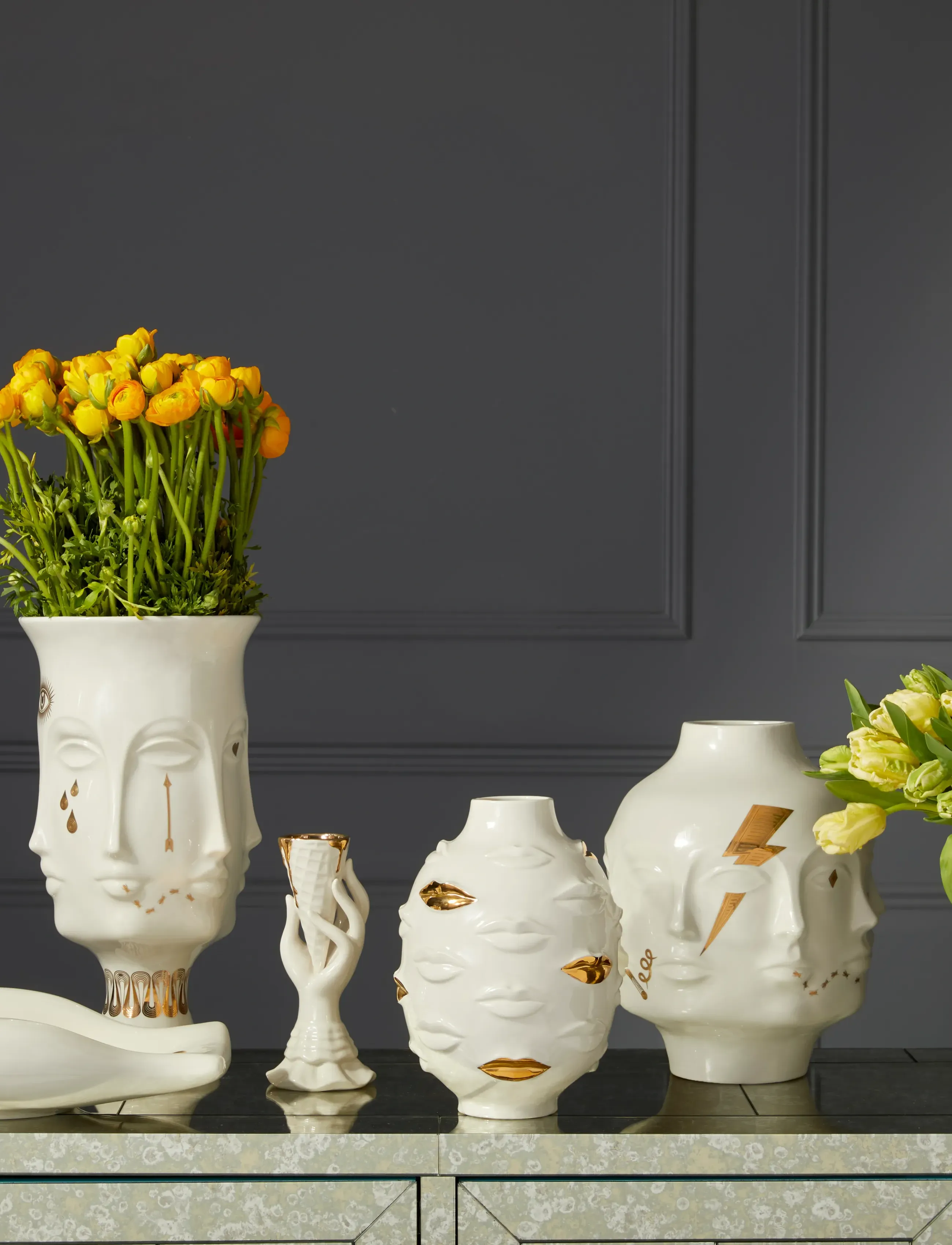 Jonathan Adler - Eve Fruit Bowl - hedelmäkulhot - white - 2