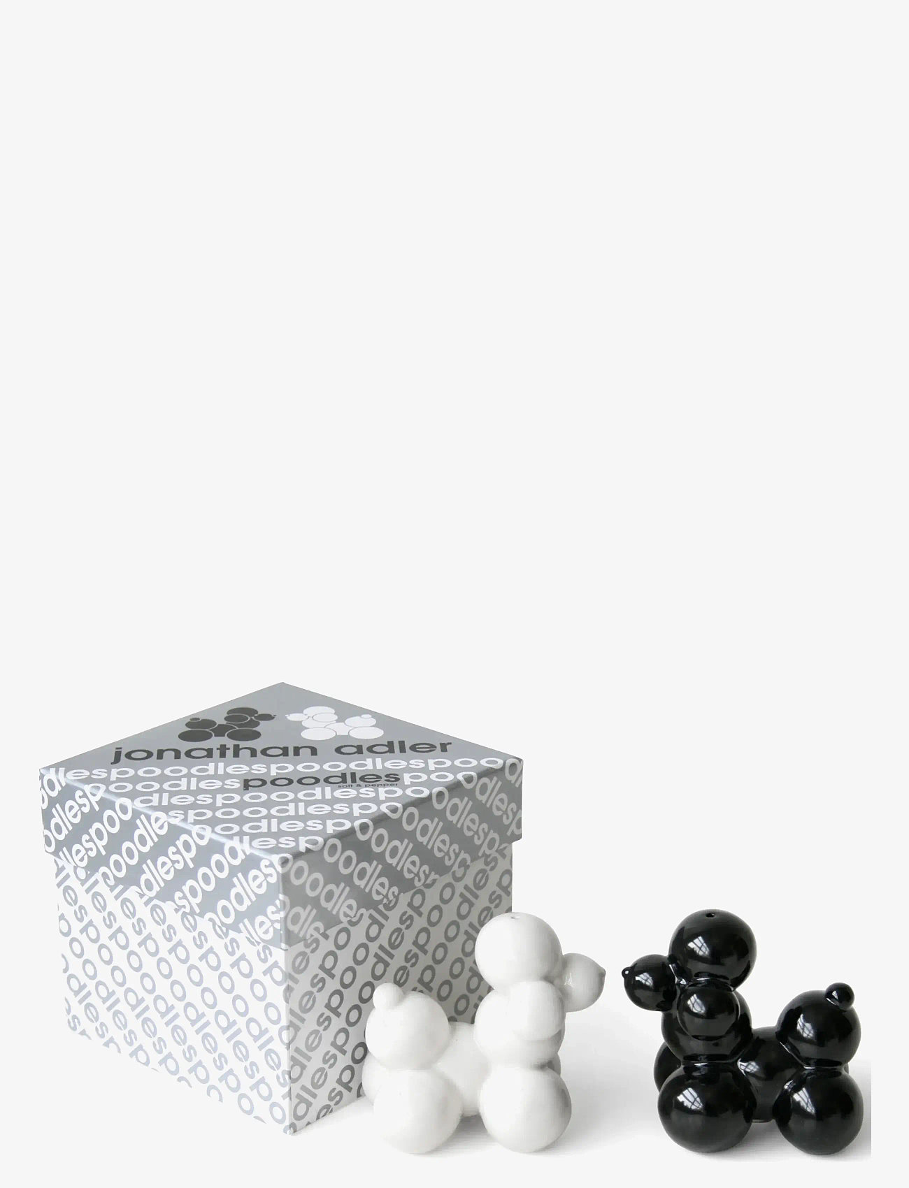 Jonathan Adler - Poodle S&P - skulpturer & figurer - black/white - 1