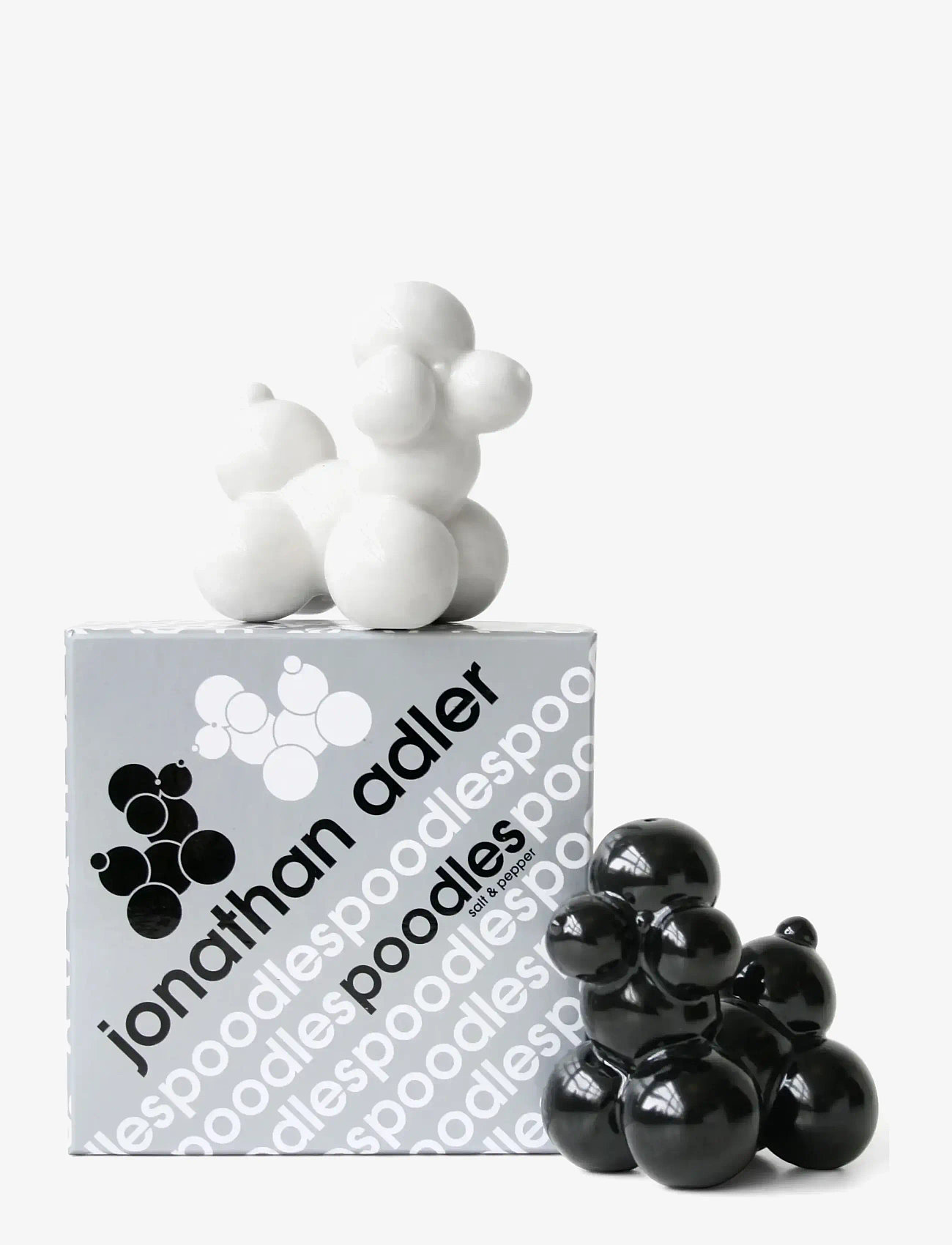 Jonathan Adler - Poodle S&P - skulpturer & figurer - black/white - 2