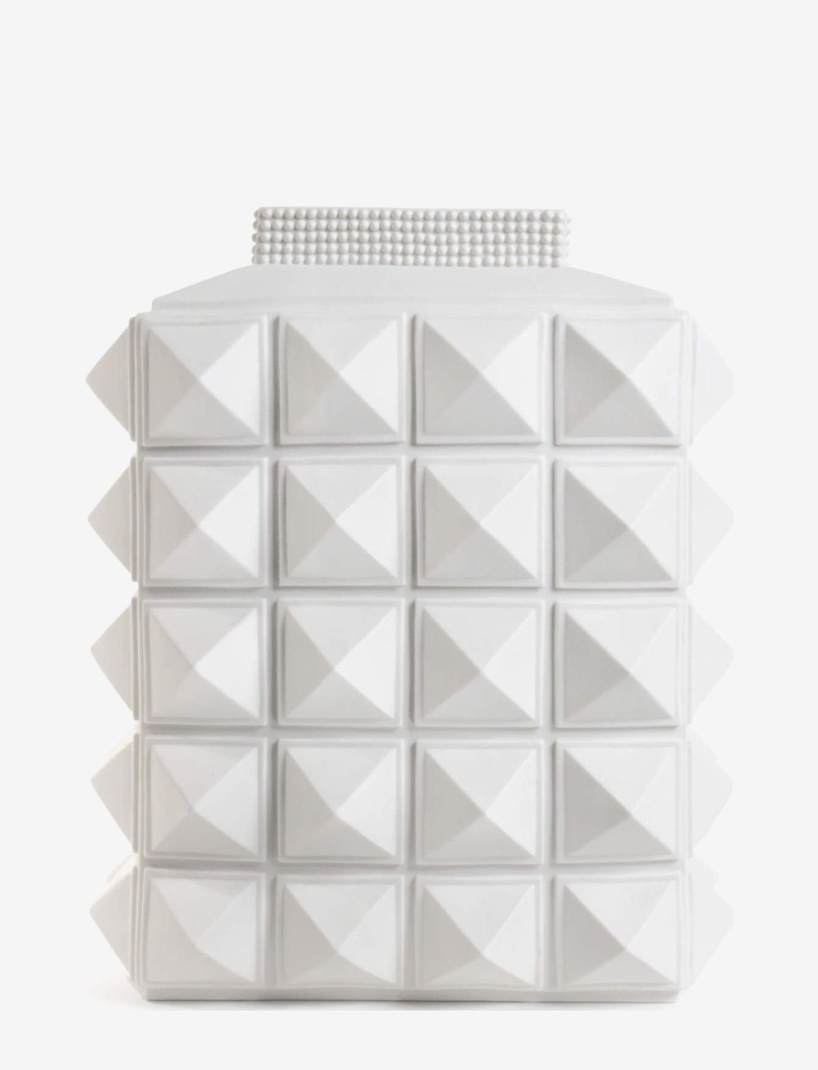 Jonathan Adler Charade Studded Vase, Vases, Hvid, Str: H:20CM