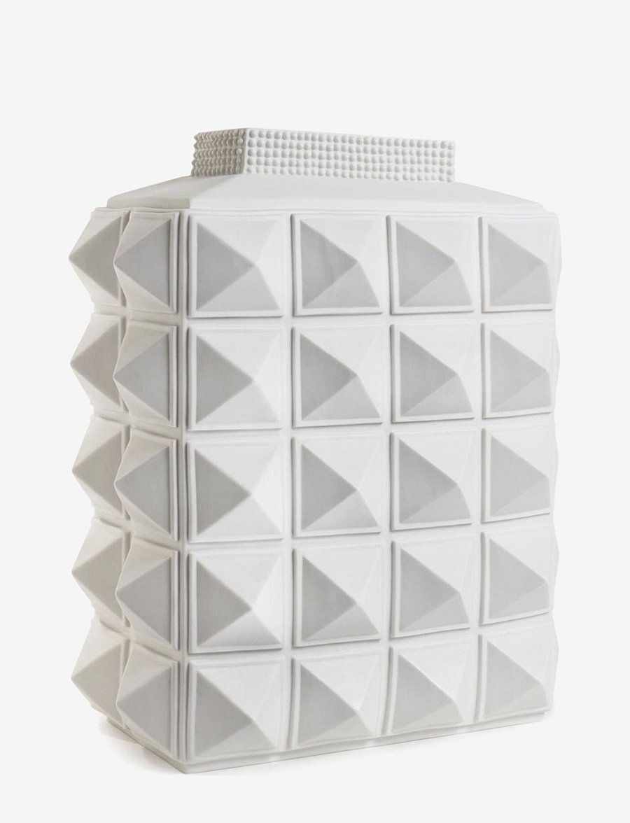 Jonathan Adler - Charade Studded Vase - white - 2