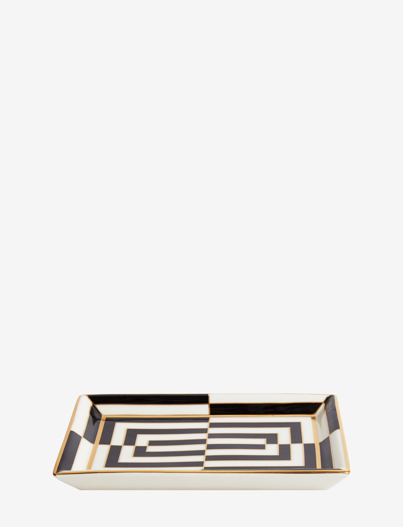 Jonathan Adler - Op Art Rectangle Tray - koristelautaset - black/white - 1