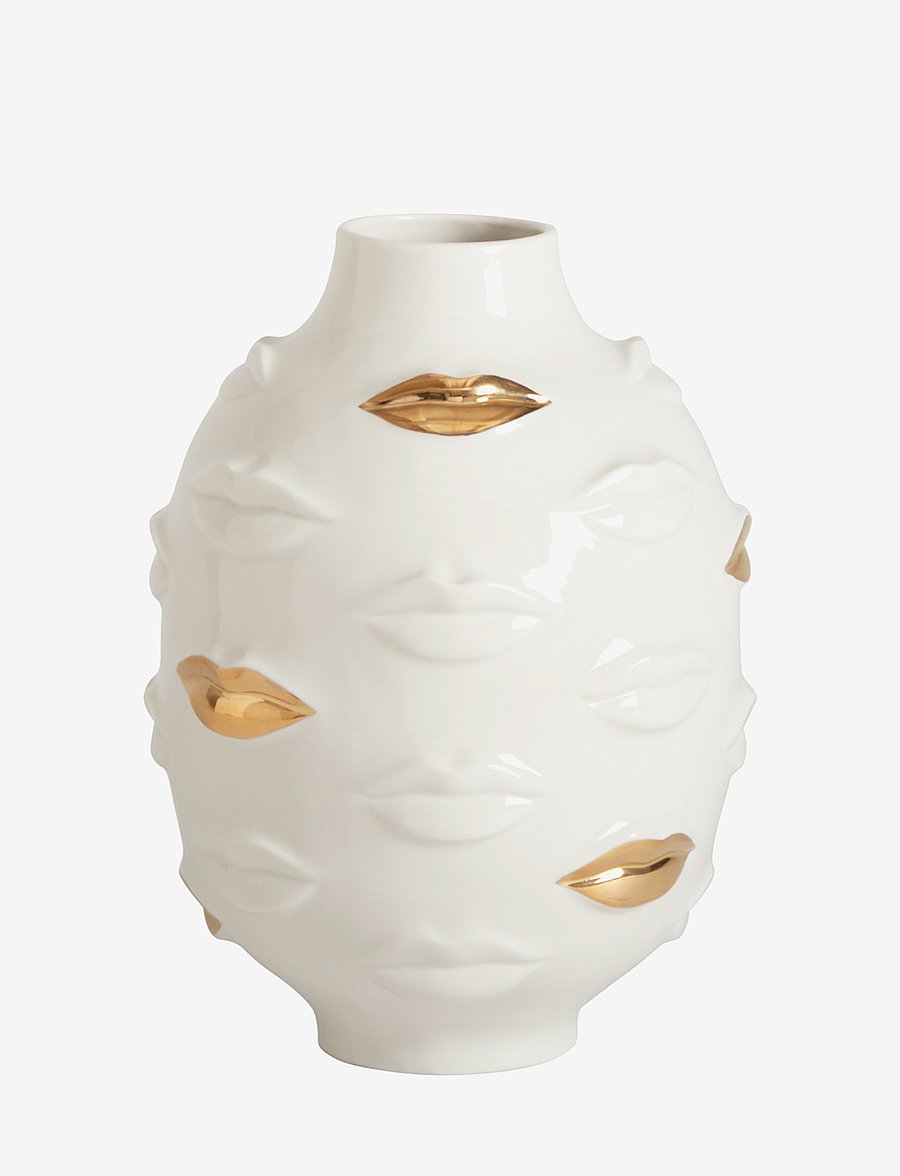 Jonathan Adler - Gilded Muse Gala Round Vase - valentinstaggeschenke - white/gold - 1