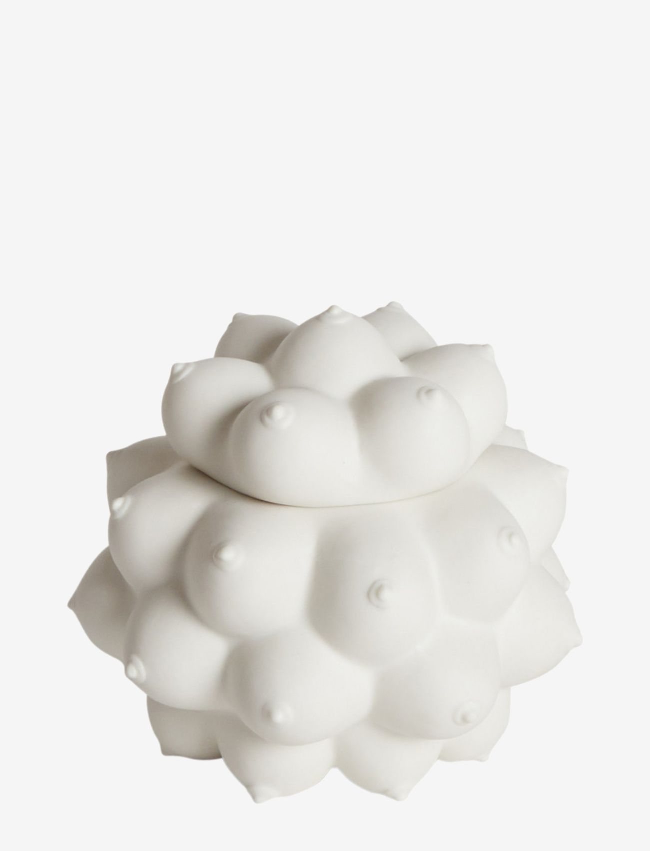 Jonathan Adler Georgia Orb Box, Porcelænsfigur og -skulptur, Hvid, Str: ONE SIZE