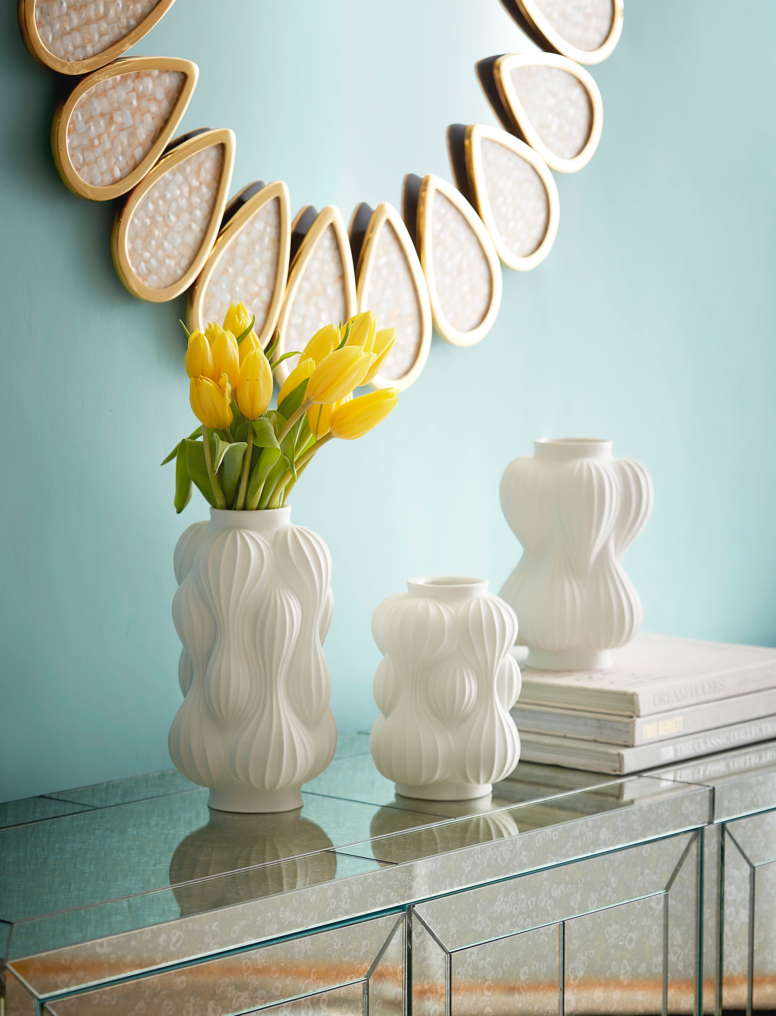 Jonathan Adler Balloon Vase Large, H:18 cm, White, Dekoration > Vaser, Unisex