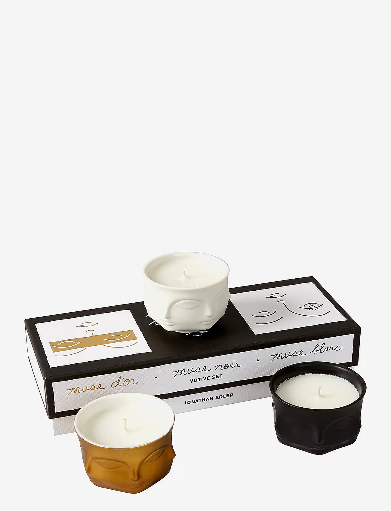 Jonathan Adler - Muse votive candles - köp efter pris - white - 4