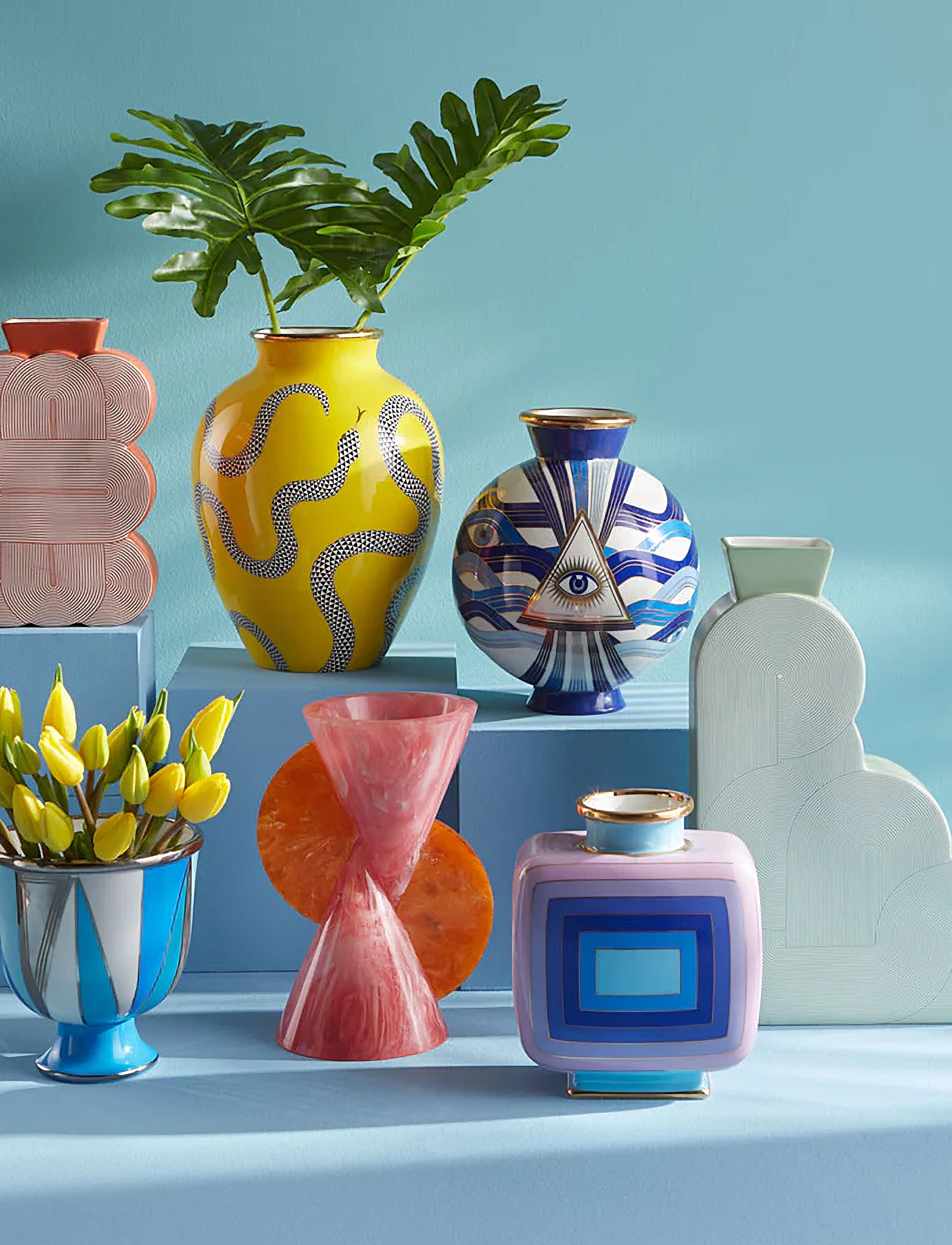 Jonathan Adler - Eden urn vase - køb efter pris - yellow - 5