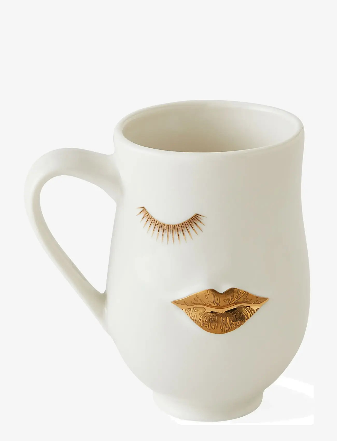 Jonathan Adler - Gilded Mr. and Mrs. Muse Mug - white/gold - 0