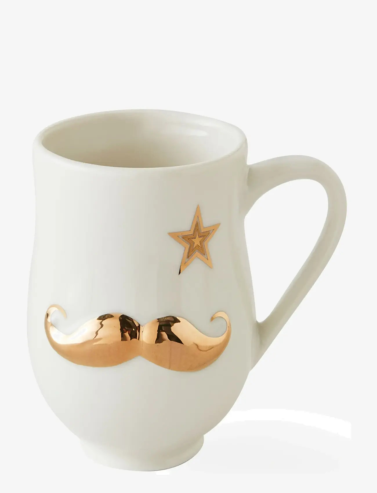 Jonathan Adler - Gilded Mr. and Mrs. Muse Mug - white/gold - 1