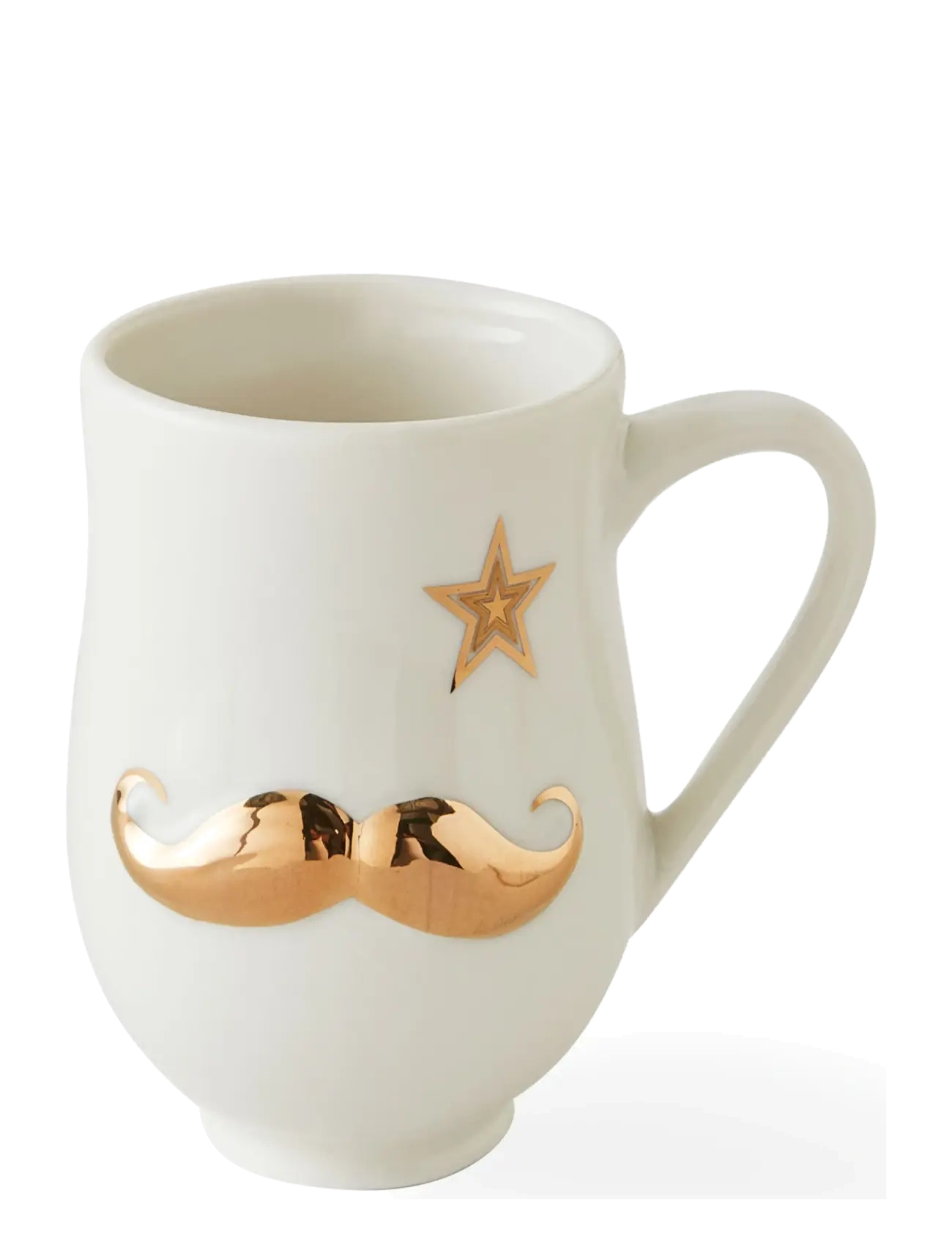Jonathan Adler - Gilded Mr. and Mrs. Muse Mug - teekupit - white/gold - 1