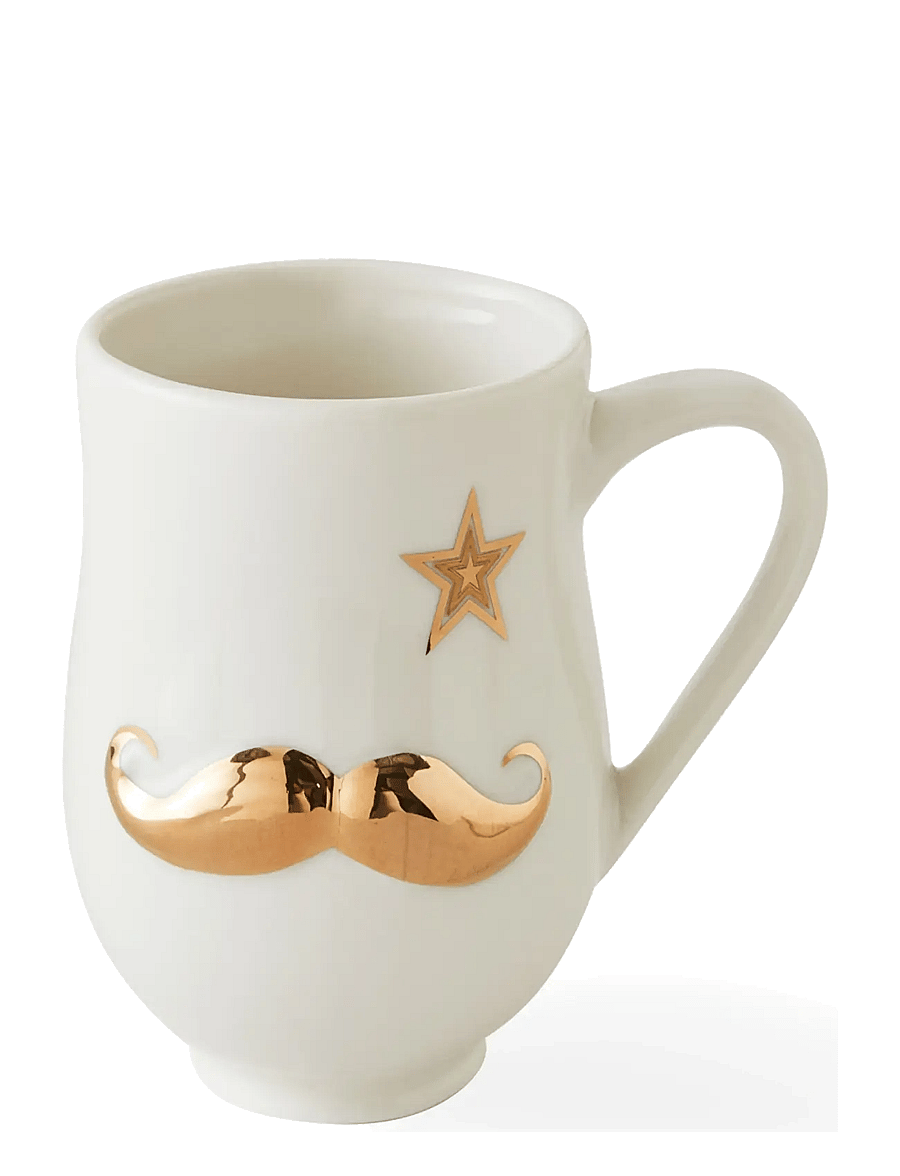 Jonathan Adler - Gilded Mr. and Mrs. Muse Mug - white/gold - 1