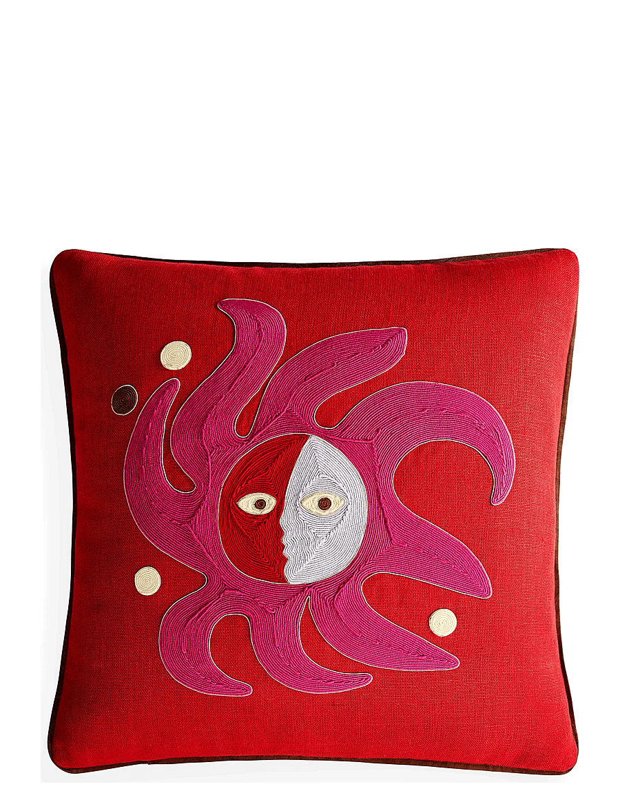 Jonathan Adler - UK KIT Playa Corded Pillow Sun - red - 1