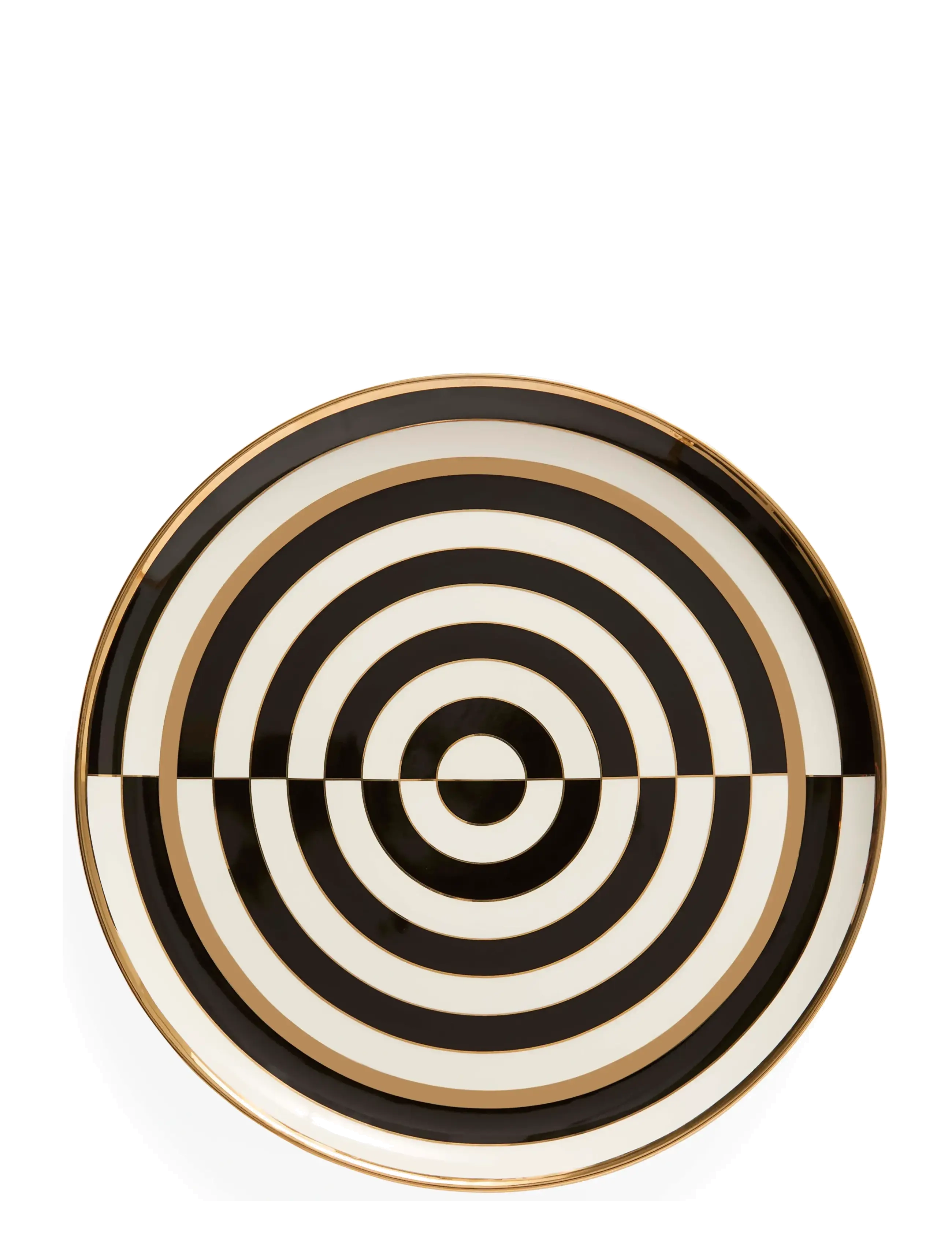 Jonathan Adler Op Art Round Serving Tray, Bakke, Multi/mønstret, Str: ONE SIZE