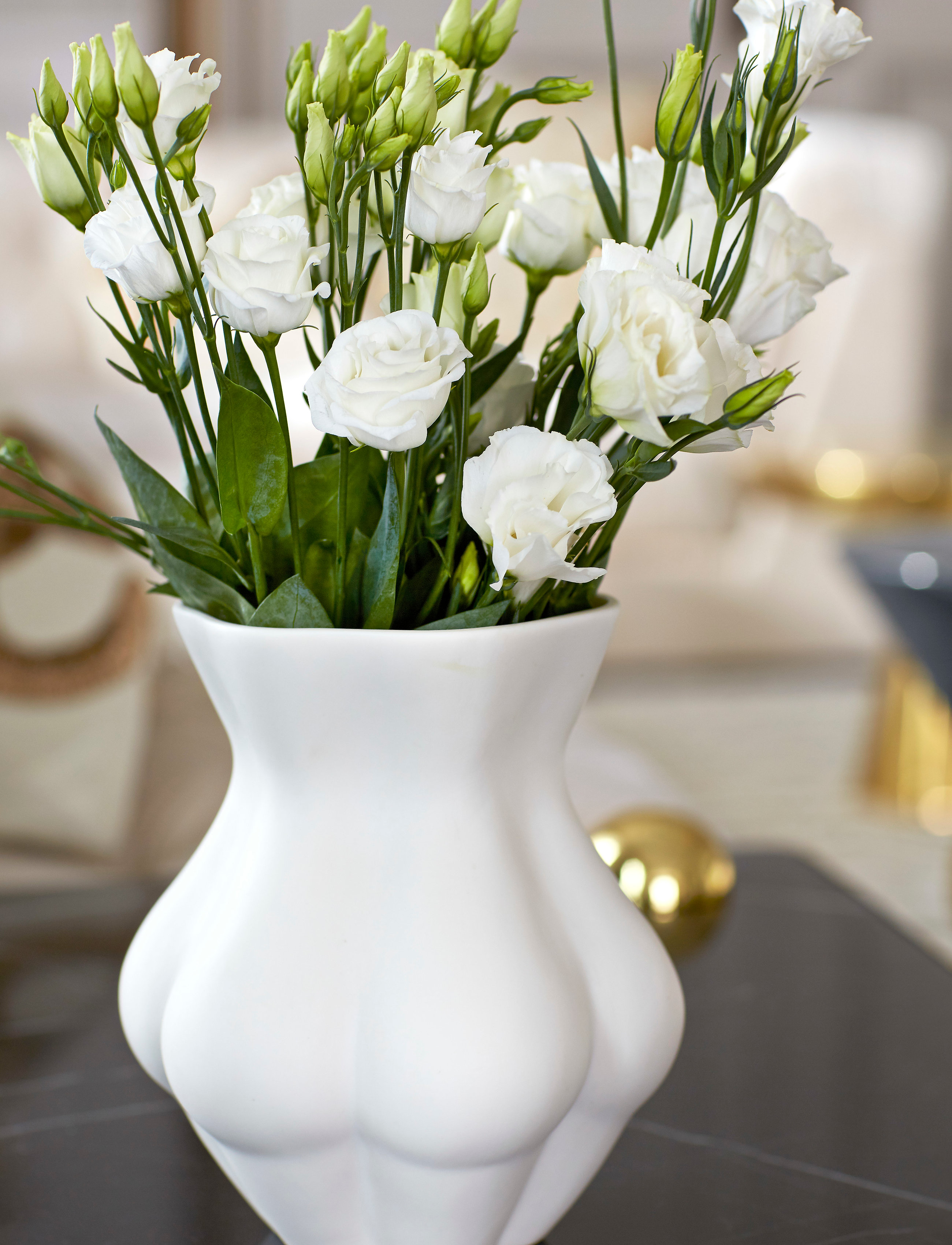 Jonathan Adler Kiki ́s Derriere Vase, One Size, White, Dekoration > Vaser, Unisex
