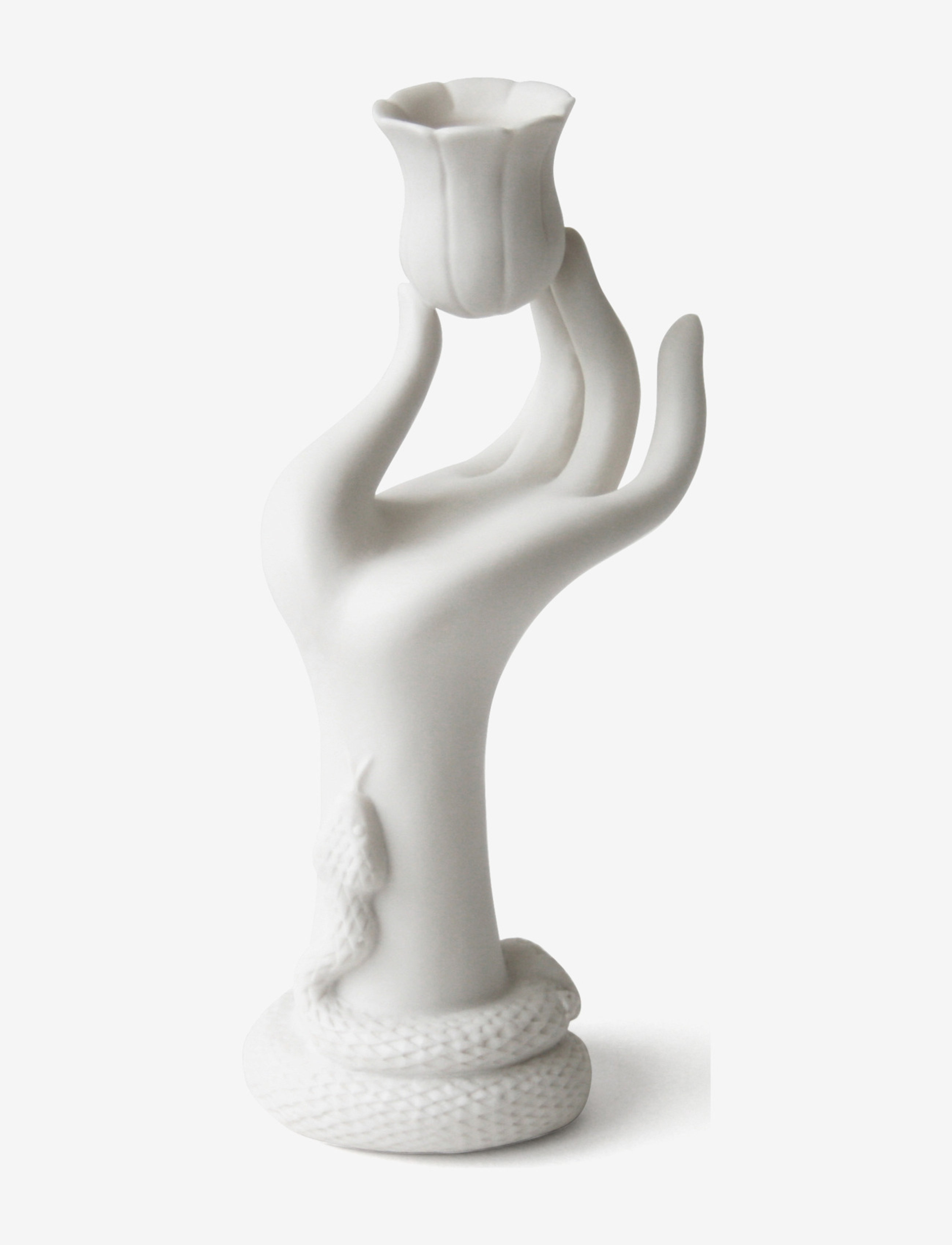 Jonathan Adler Eve Candle Holder, Lysestage & Fyrfadsstage, Hvid, Str: ONE SIZE