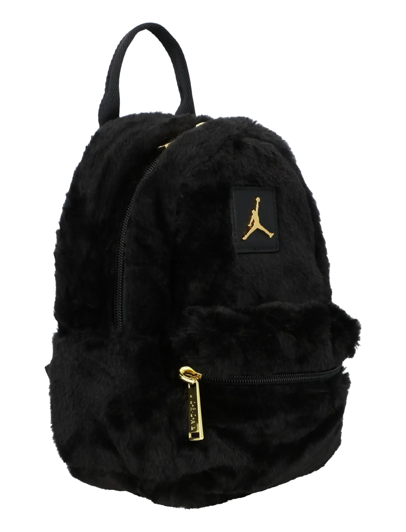 Jordan - Faux Fur Mini Backpack - black - 1