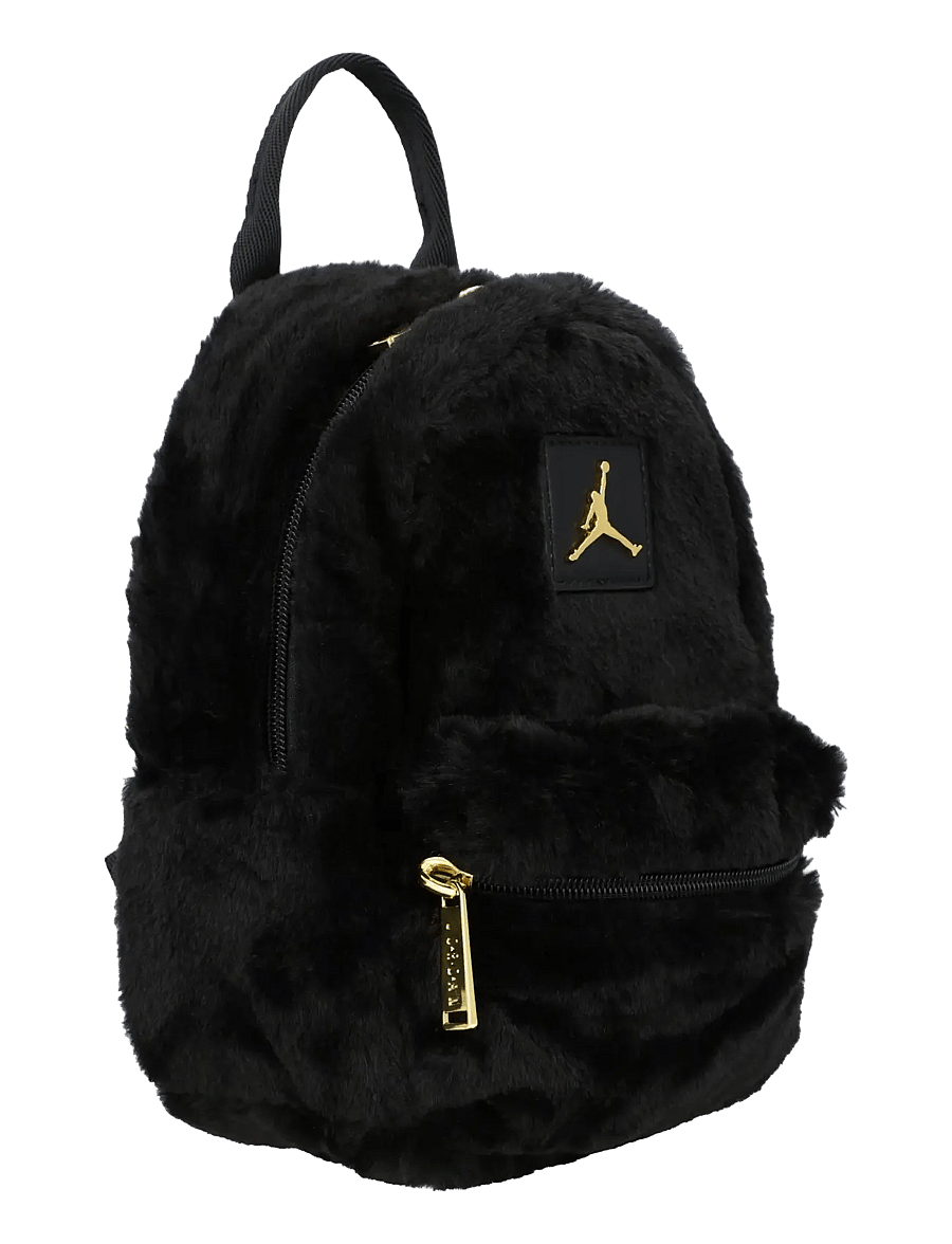 Jordan - Faux Fur Mini Backpack - black - 1