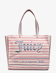 Juicy Couture - IRIS BEACH BAG - STRIPED VERSION LARGE SHOPPING - tote bags - pink - 0