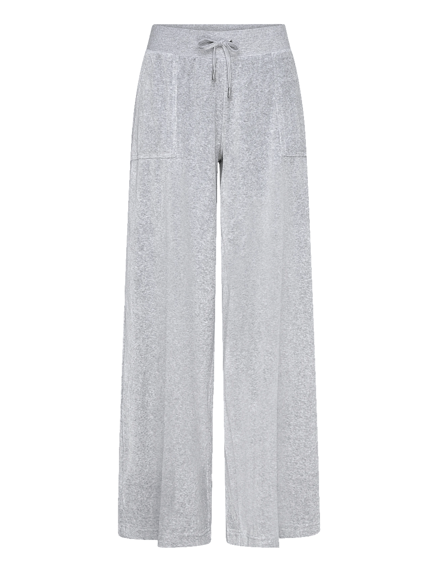 Juicy Couture - YUKA WIDE LEG MID RISE - igapäevane stiil - silver marl - 1