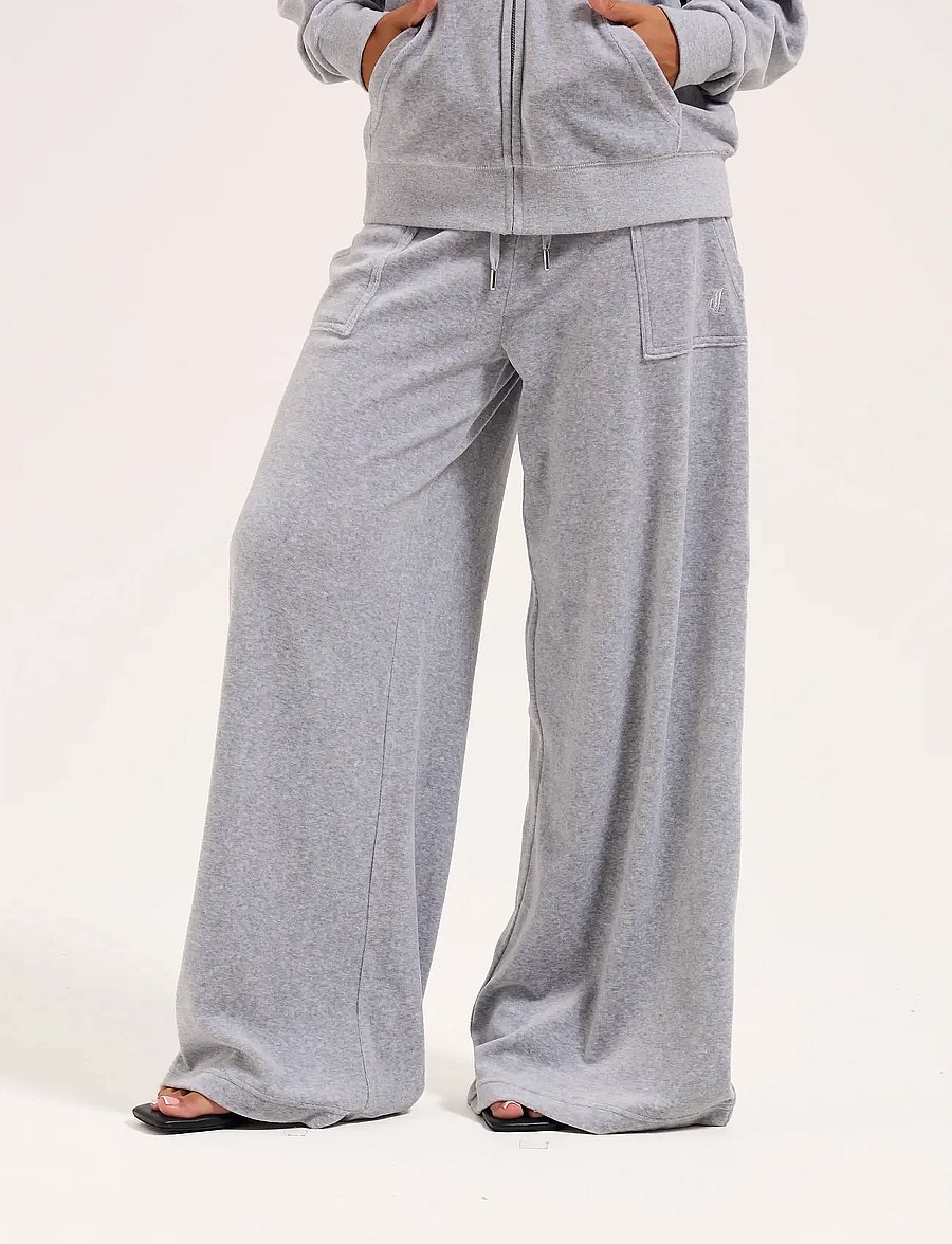 Juicy Couture - YUKA WIDE LEG MID RISE - igapäevane stiil - silver marl - 3