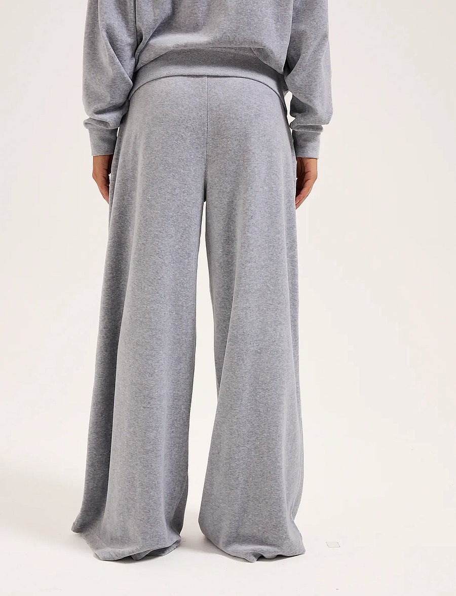 Juicy Couture - YUKA WIDE LEG MID RISE - igapäevane stiil - silver marl - 4