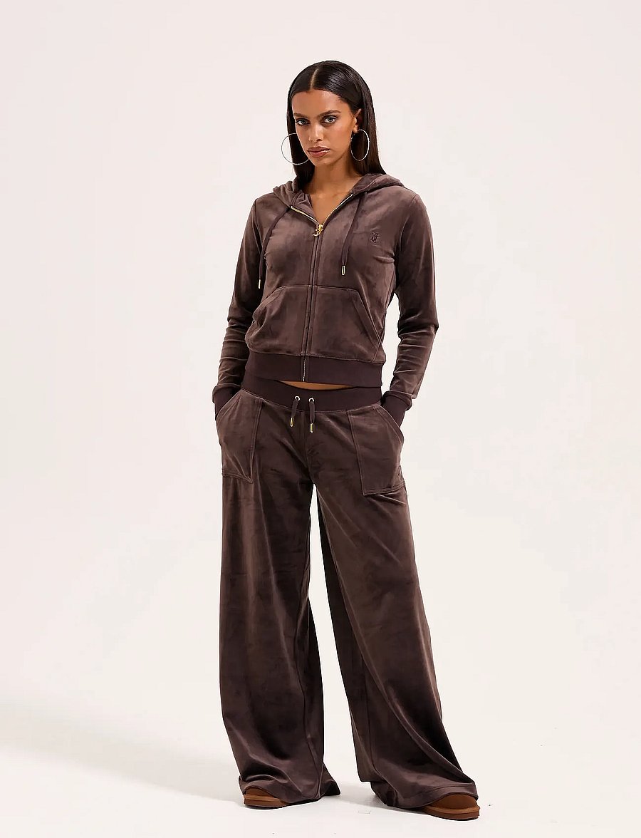 Juicy Couture - YUKA WIDE LEG TRACKPANT GOLD - vida byxor - java - 0