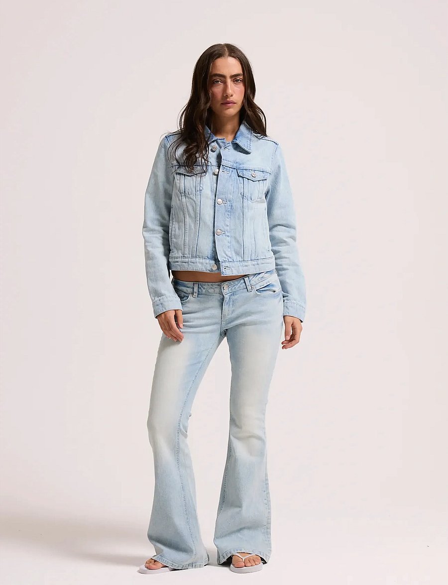 Juicy Couture - DIAMANTE CROPPE - teksatagid - light wash - 0