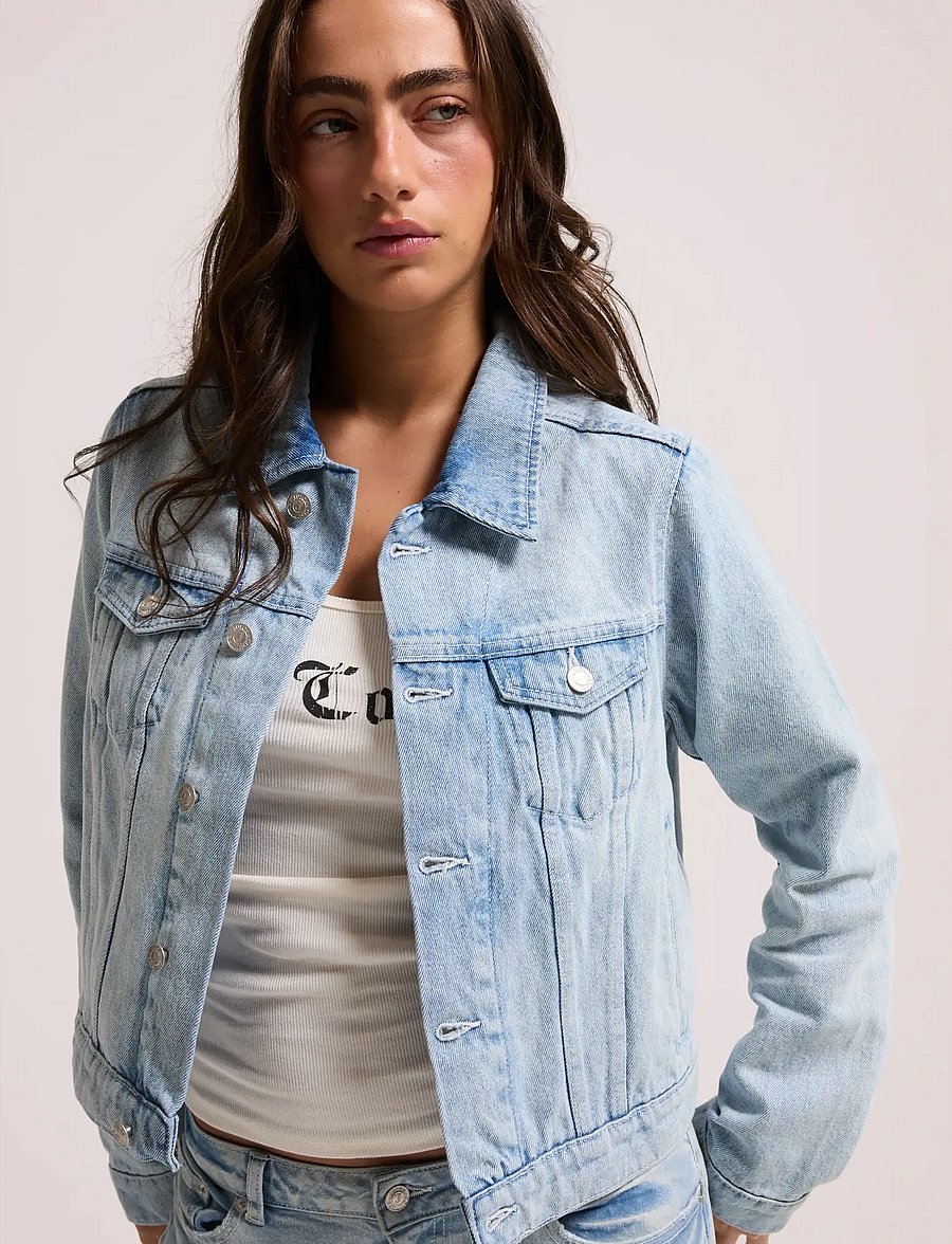 Juicy Couture - DIAMANTE CROPPE - teksatagid - light wash - 4