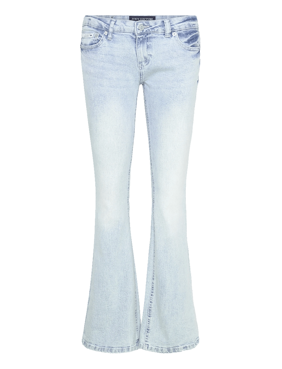 Juicy Couture - LOW RISE DIAMANTE FLARE - flared jeans - light wash - 1