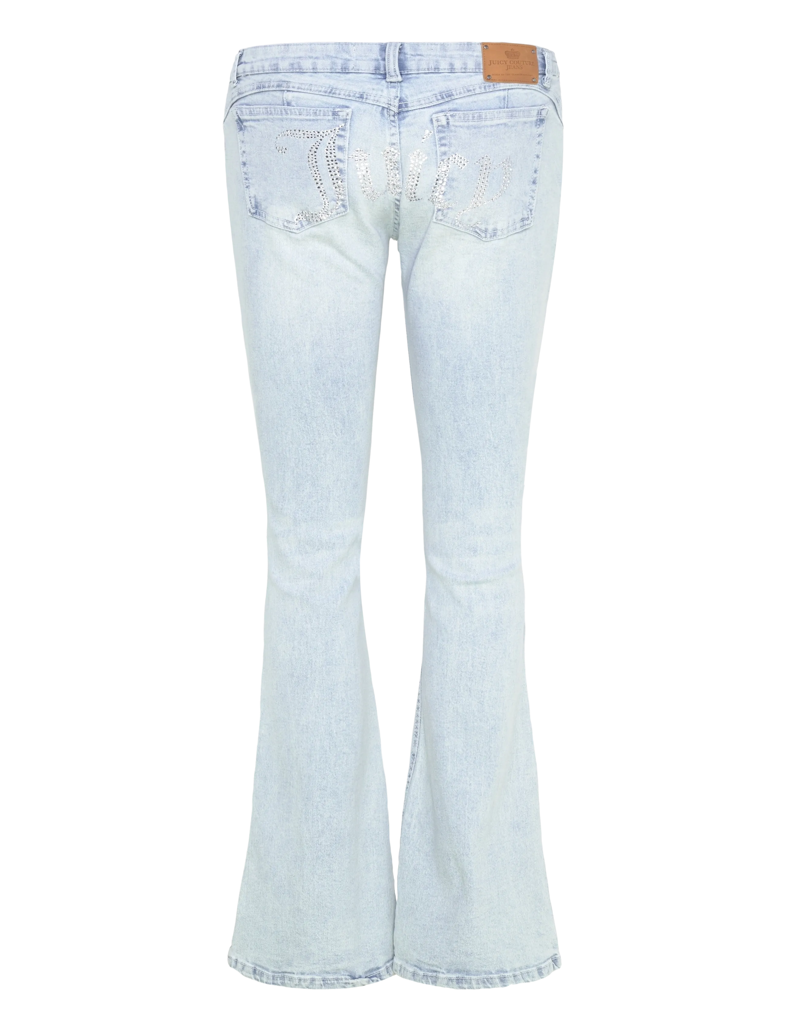 Juicy Couture - DIAMANTE JEAN - alt eriti laia säärega teksad - light wash - 2