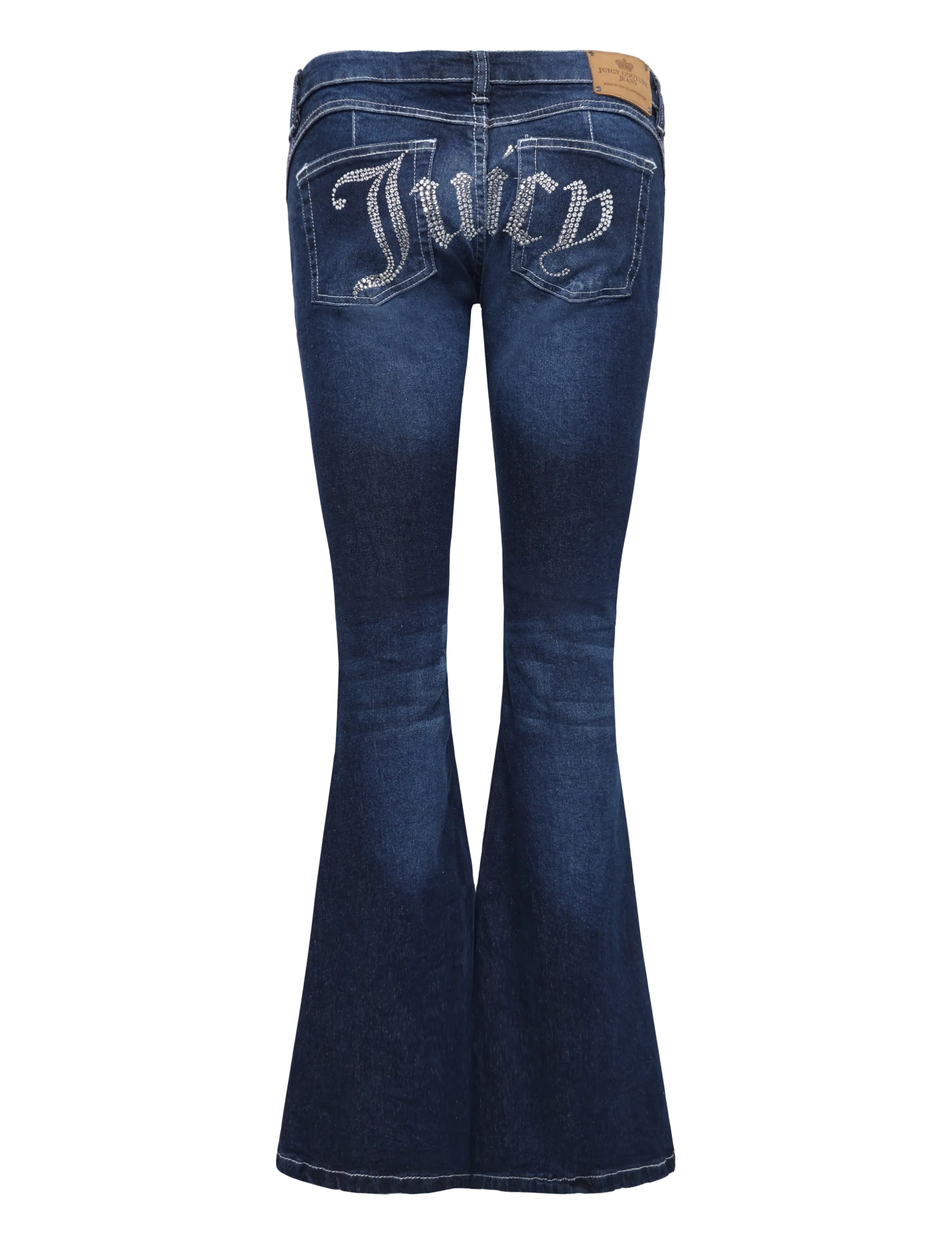 Juicy Couture - LOW RISE DIAMANTE FLARE - schlaghosen - mid wash - 2